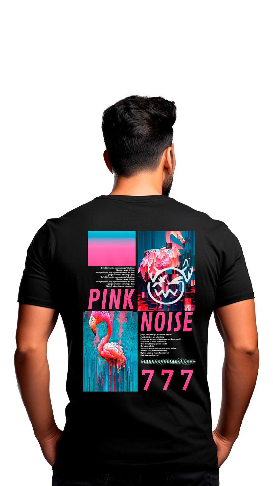 T-SHIRT CAMISETA PINK FLAMINGOS