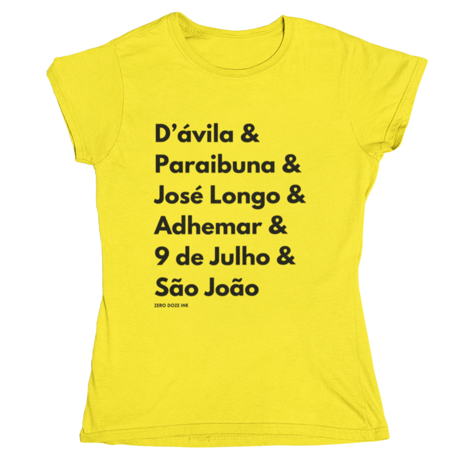 Camiseta Baby Long Avenidas e rua de SJC