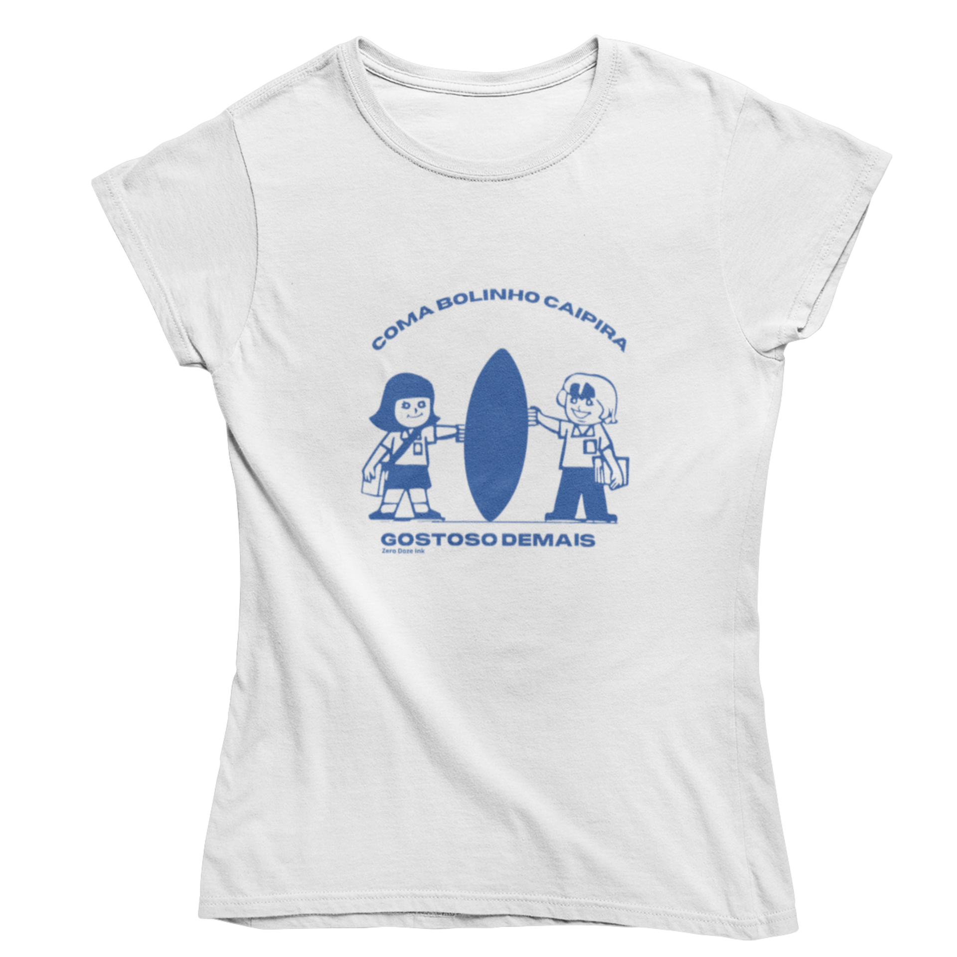 Camiseta Baby Long Bolinho Caipira Gostoso Demais