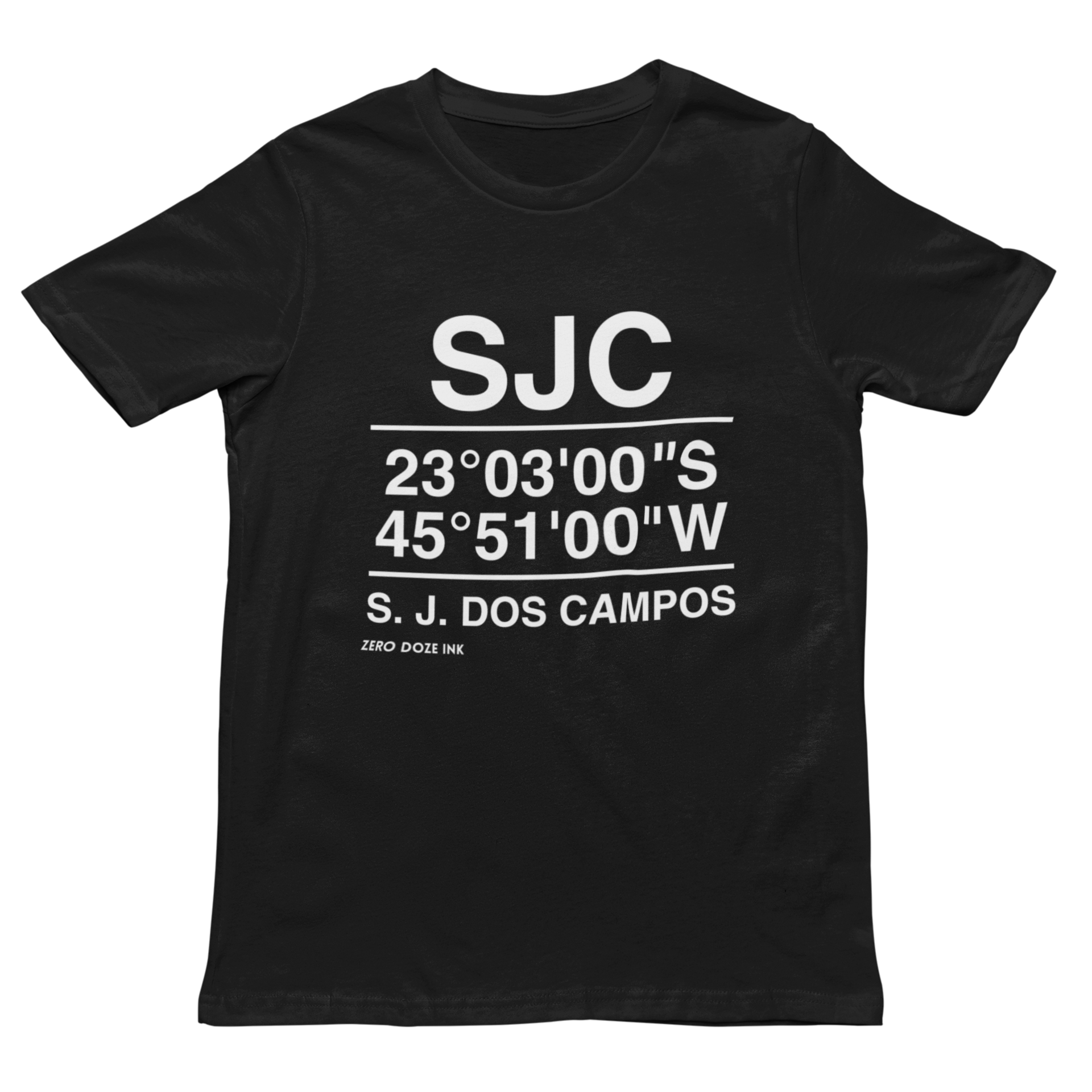 Camiseta Coordenadas Geográficas SJC