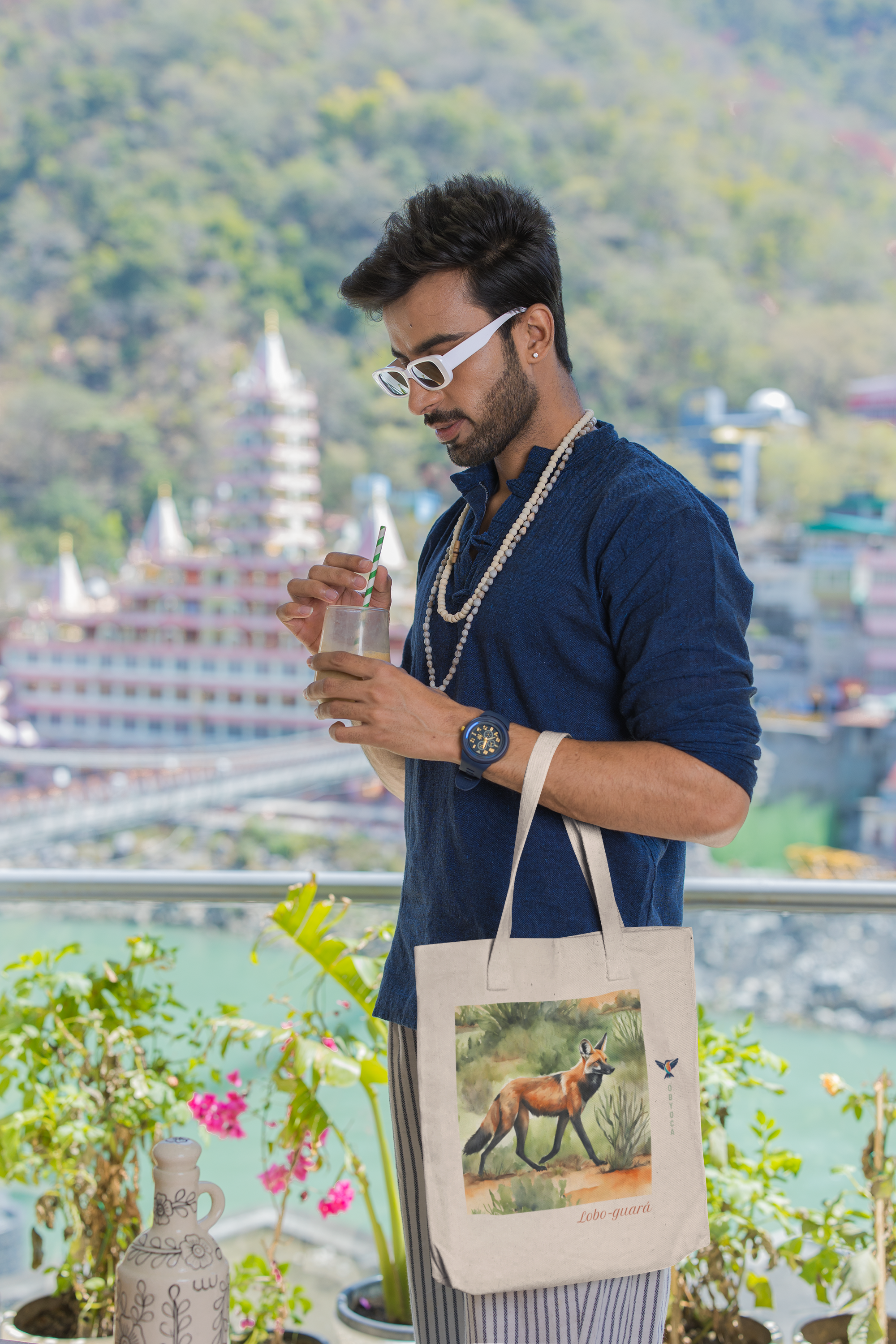 Ecobag Lobo-Guará - Coleção Aquarela