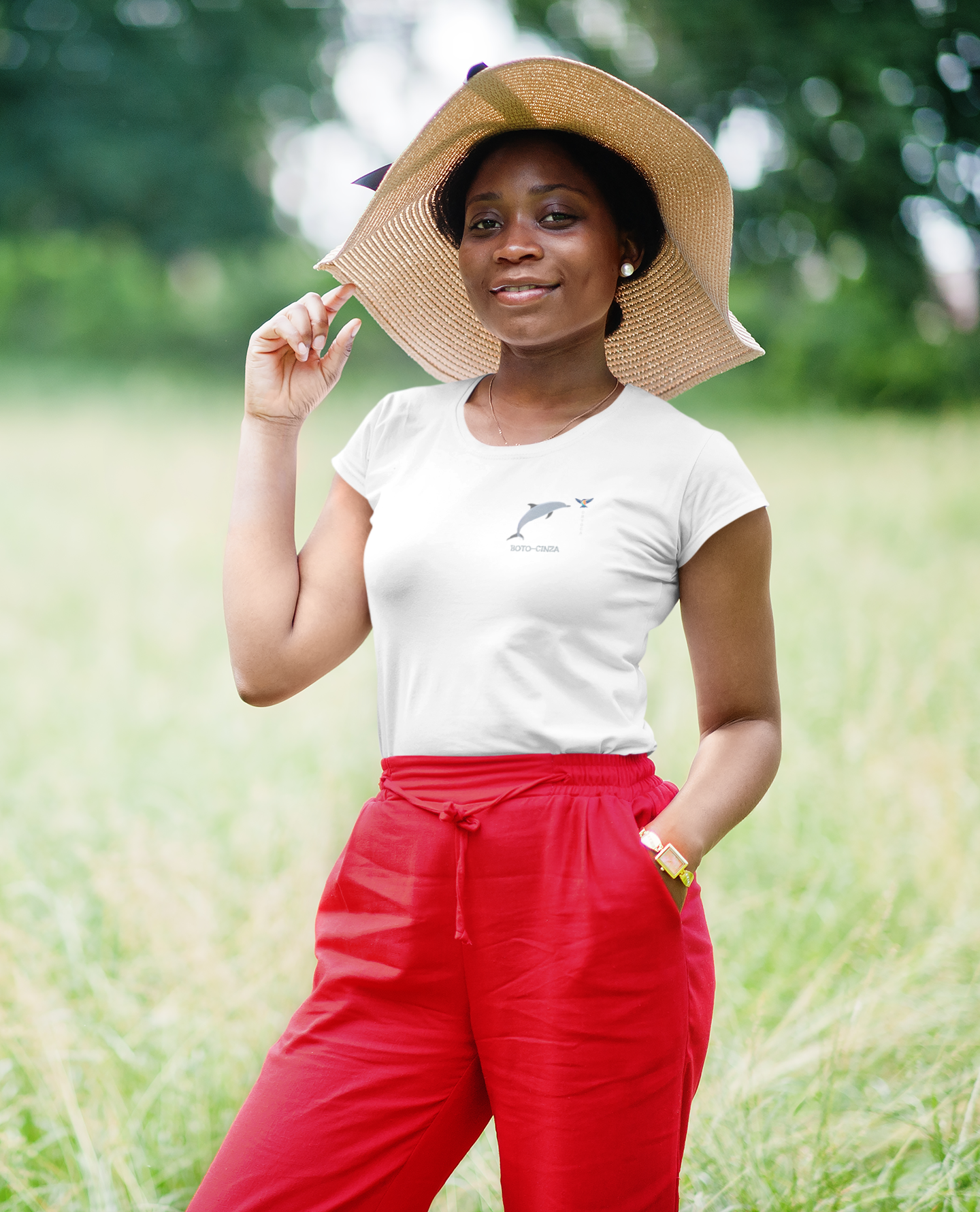 Camiseta Boto-cinza - Coleção Raiz - Feminina