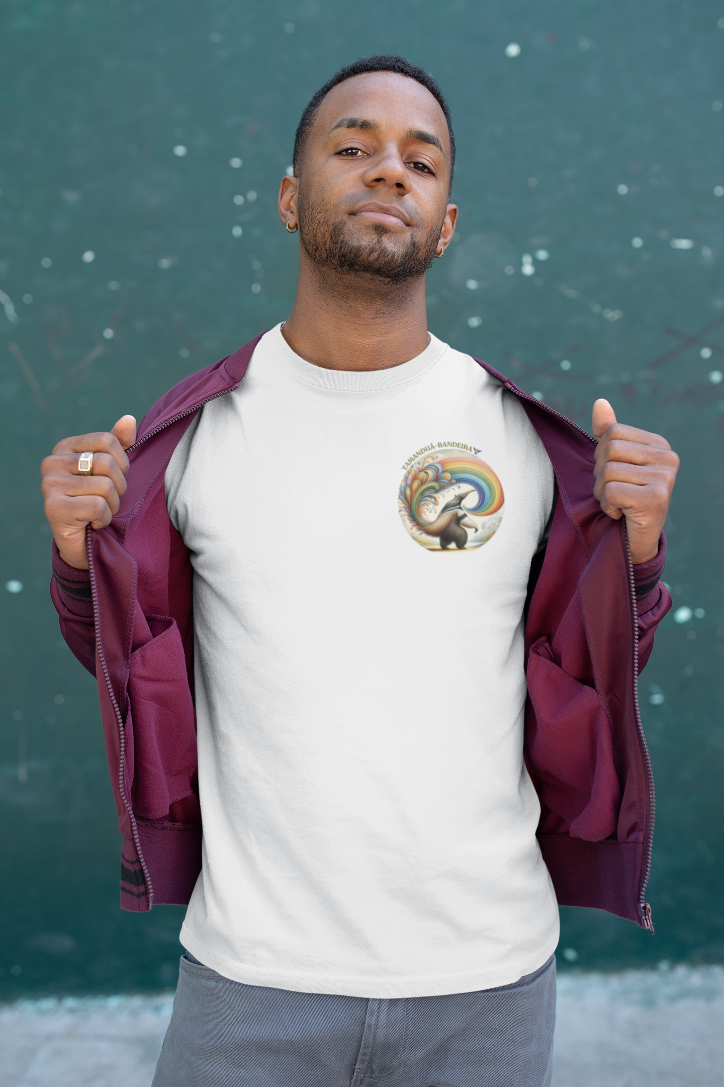 Camiseta Tamanduá-bandeira - Coleção Surreal - Masculina