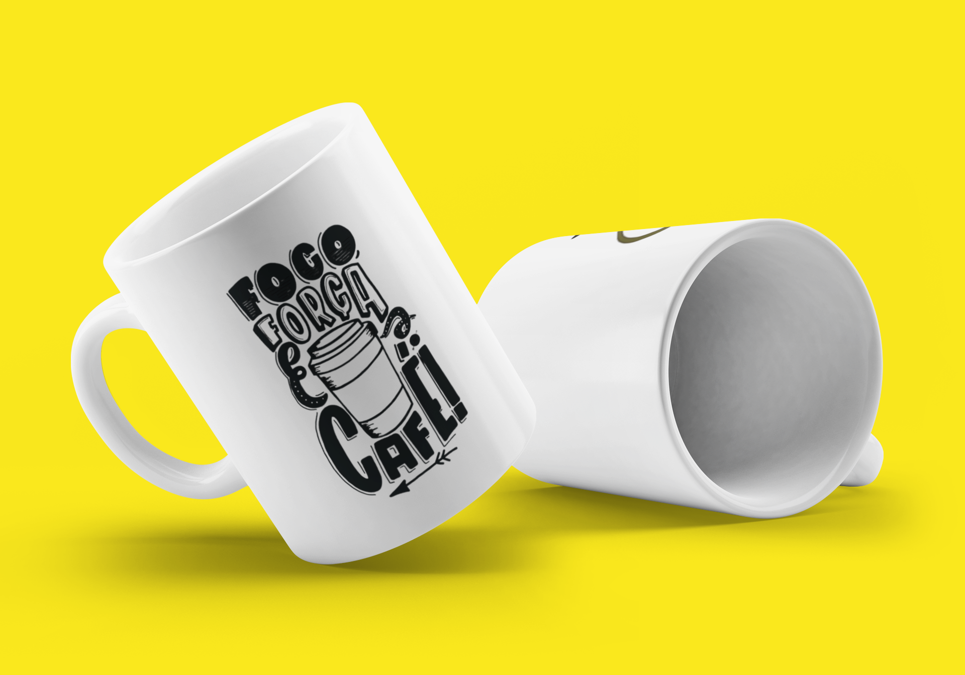 Caneca - Foco, Força e Café