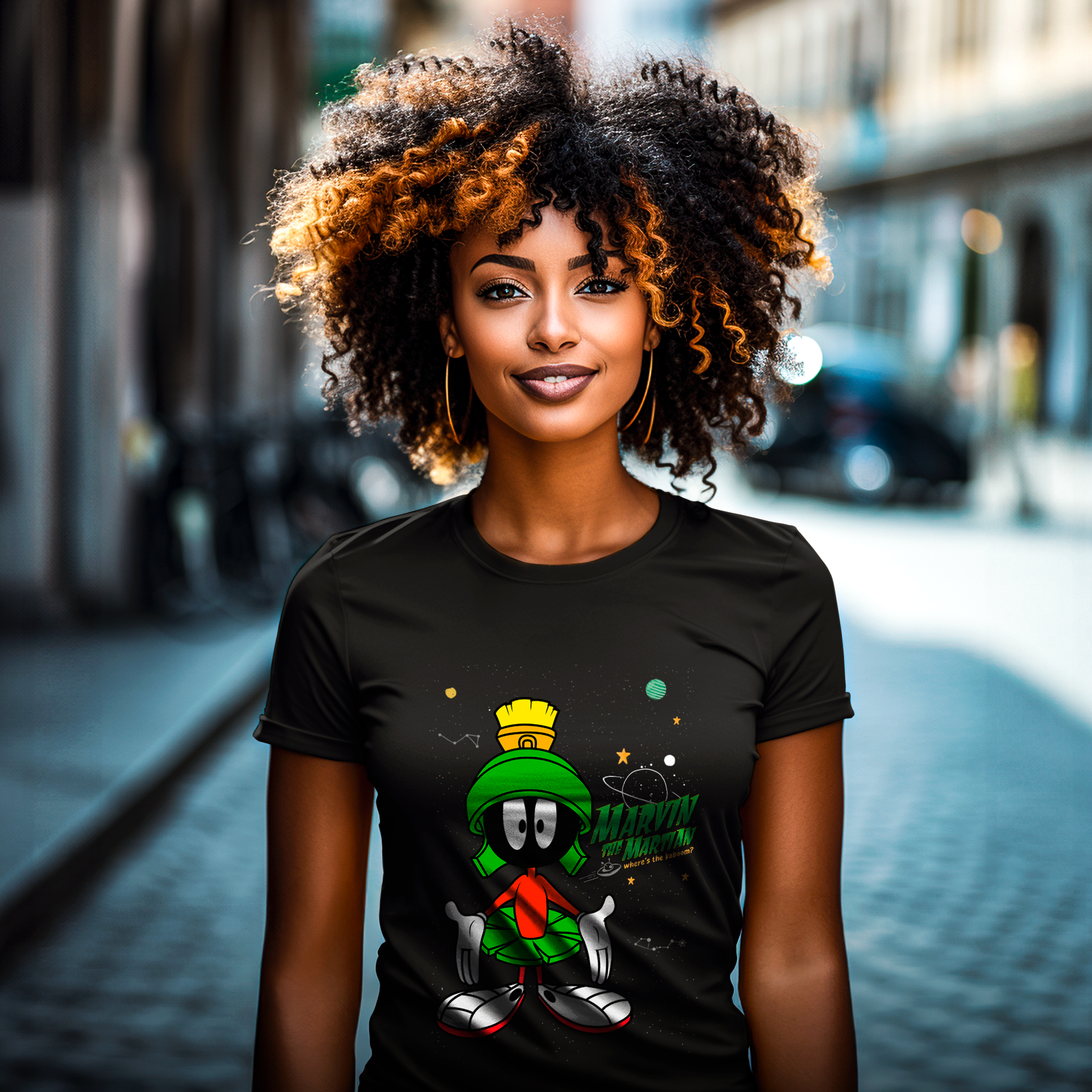 Camiseta Baby Long - Marvin The Marcian