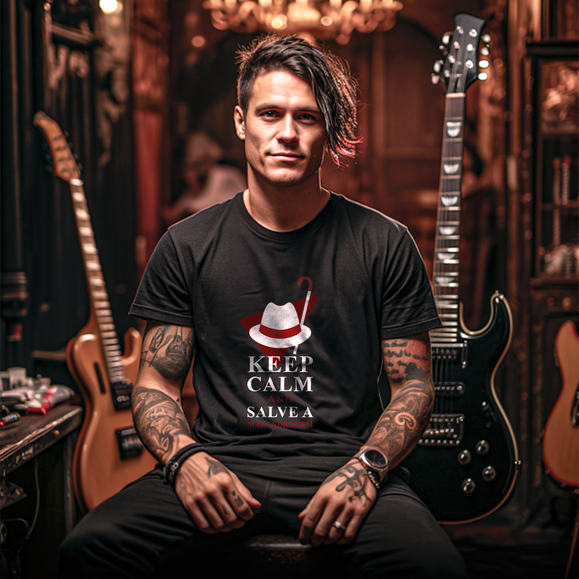 Camiseta Keep Calm and Salve a Malandragem