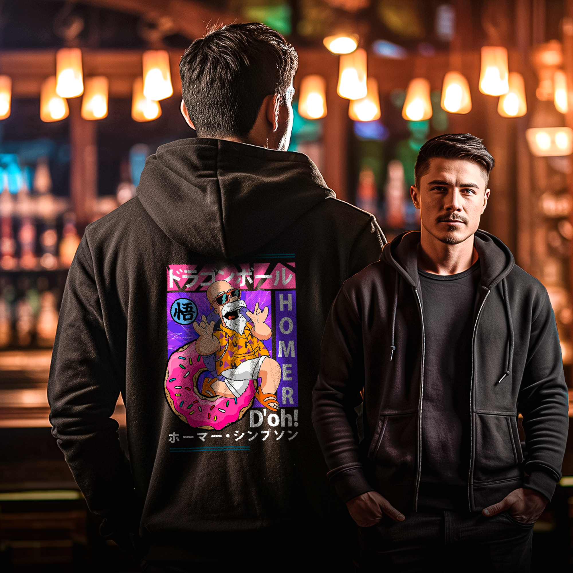 Moleton Capuz com Zíper - Homer 