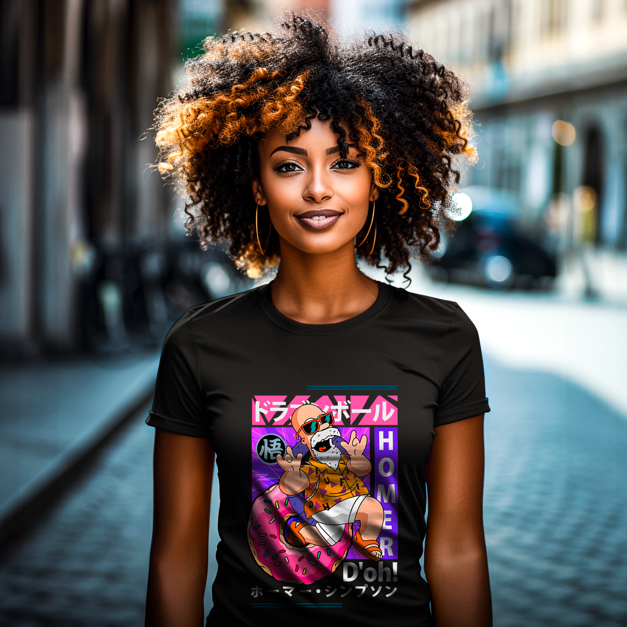 Camiseta Baby Long Homer Mestre Kame