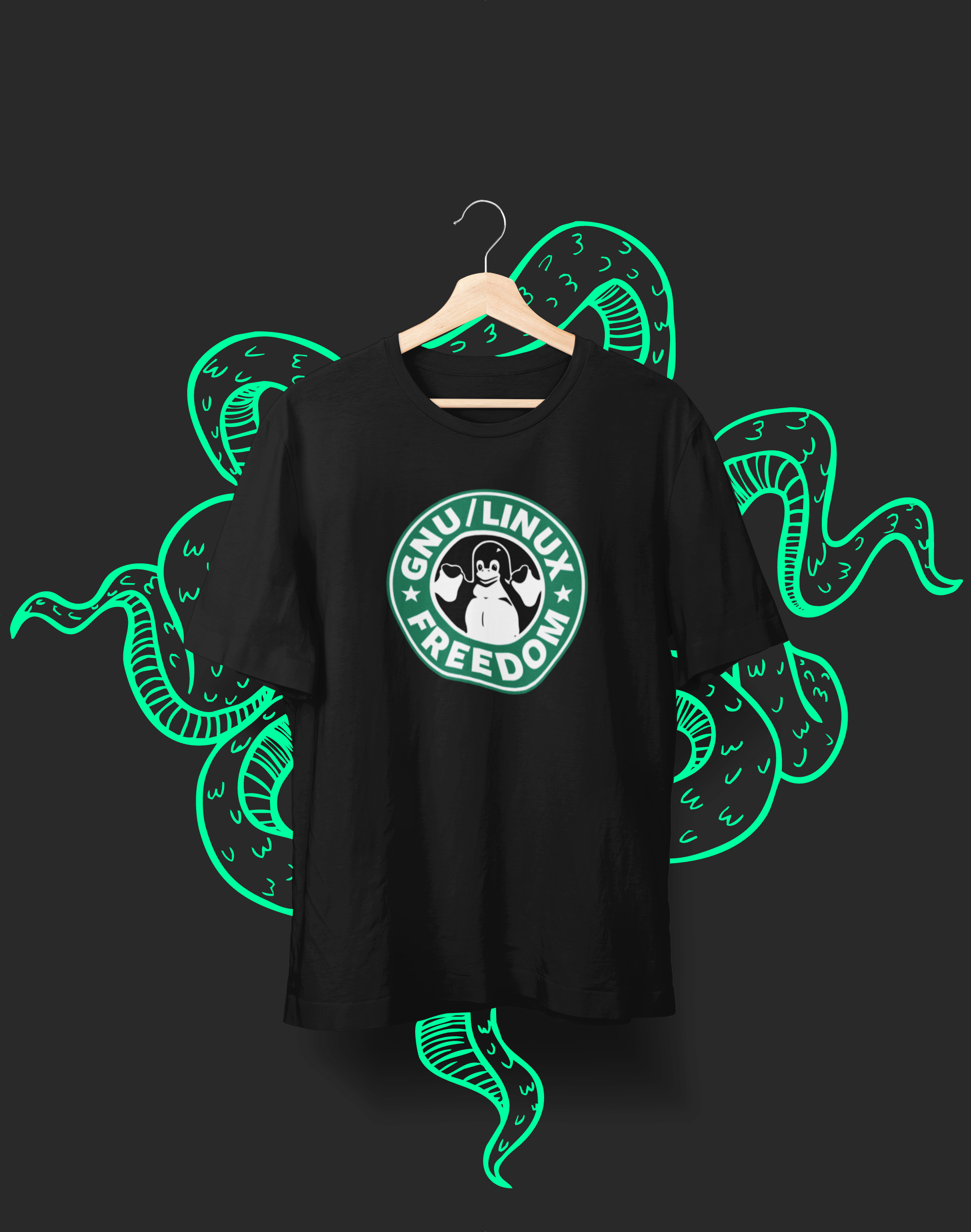 Camiseta Linux GNU Freedom