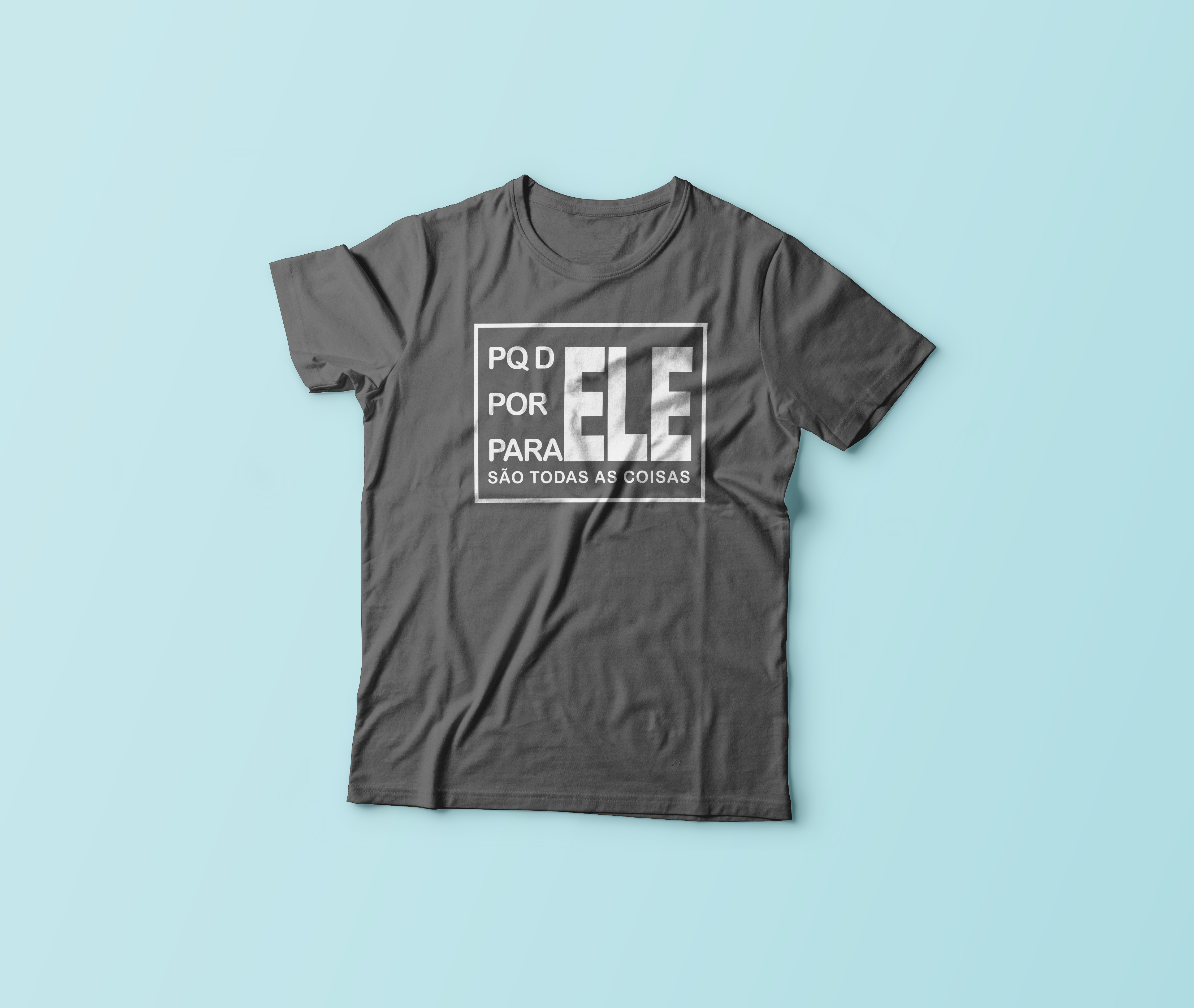 Nome do produto  PQ DELE POR ELE - Masculina camiseta