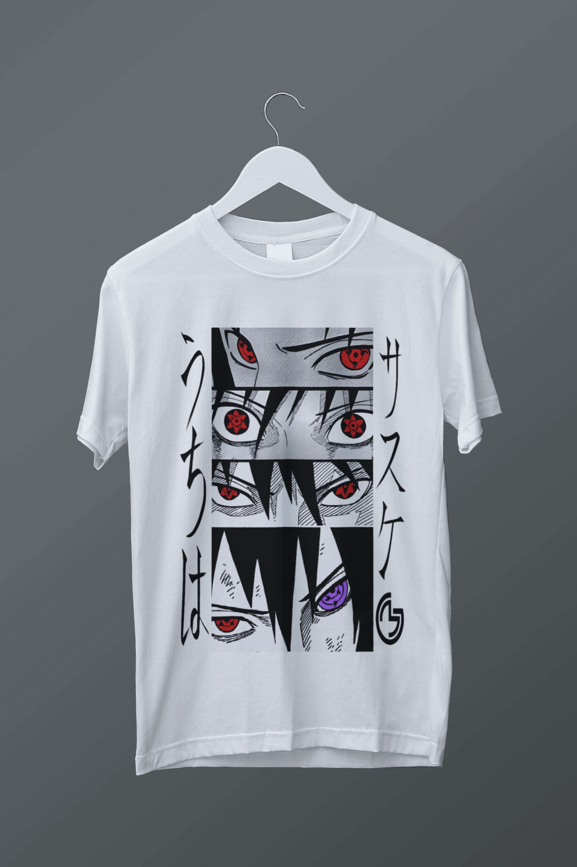 T-shirt Uchiha Sasuke (preta)