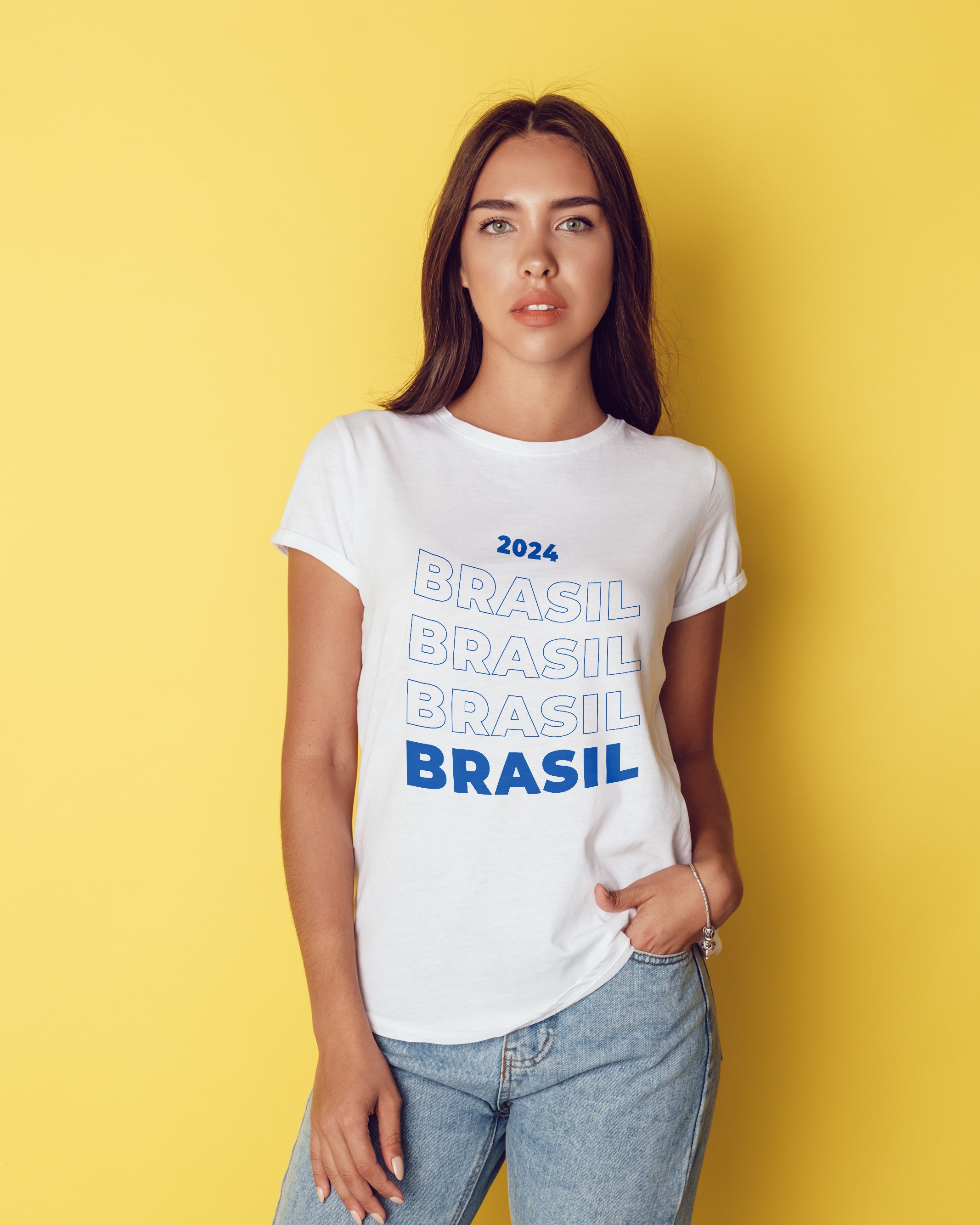 CAMISA BABY LONG - BRASIL 2024