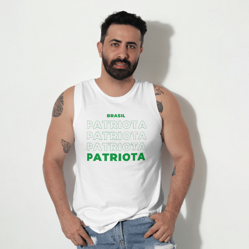 Nome do produto: REGATA - BRASIL PATRIOTA