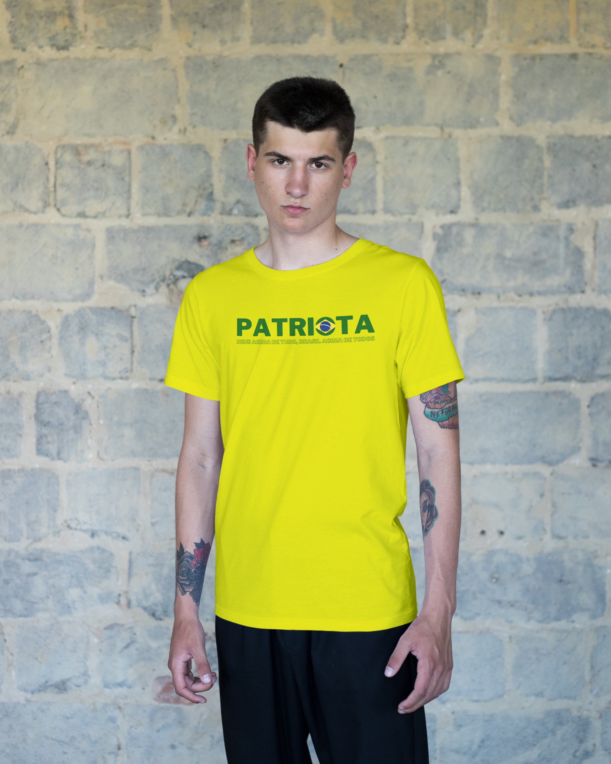 Nome do produto  CAMISETA - PATRIOTA 