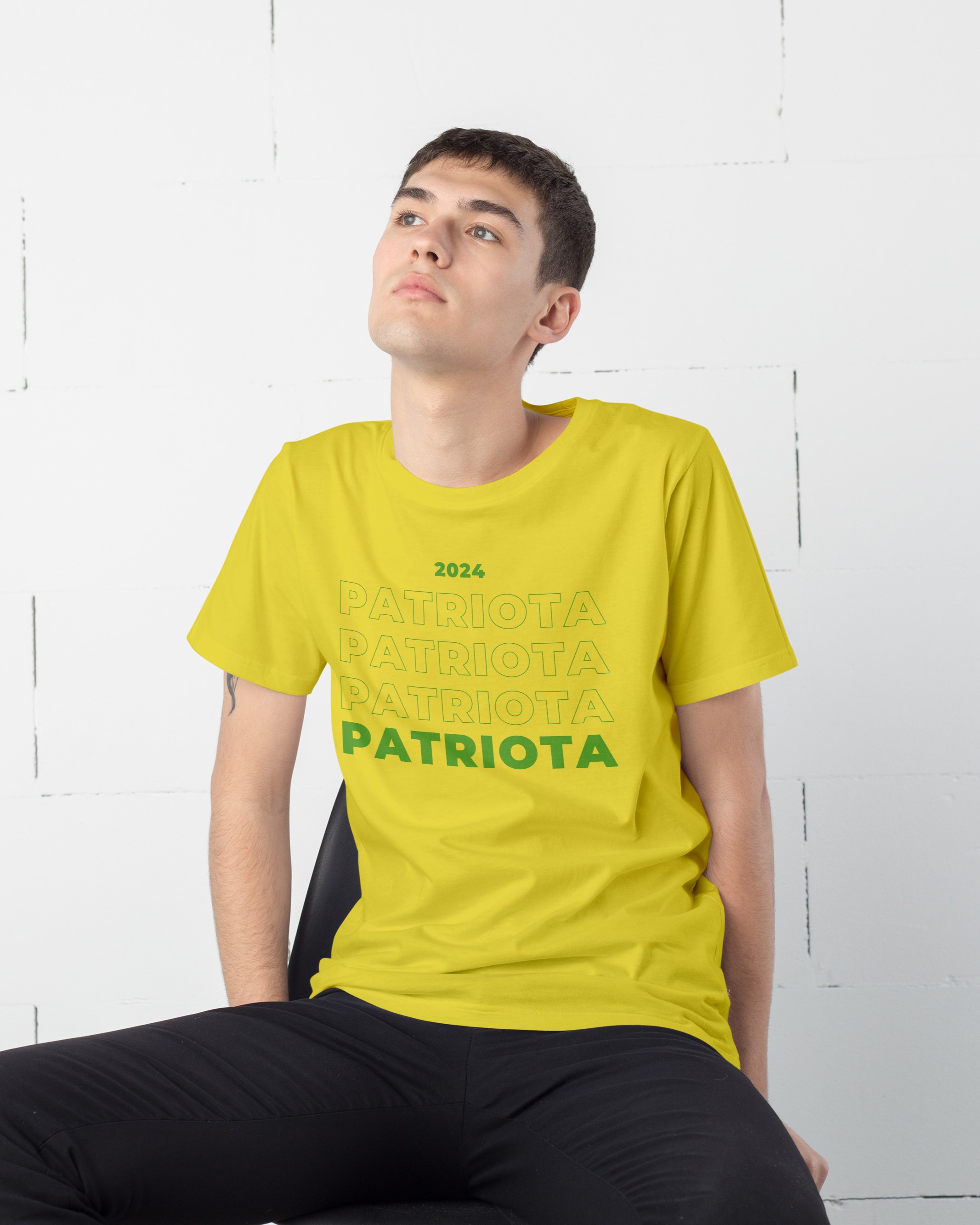 Nome do produto  CAMISETA - PATRIOTA 2024