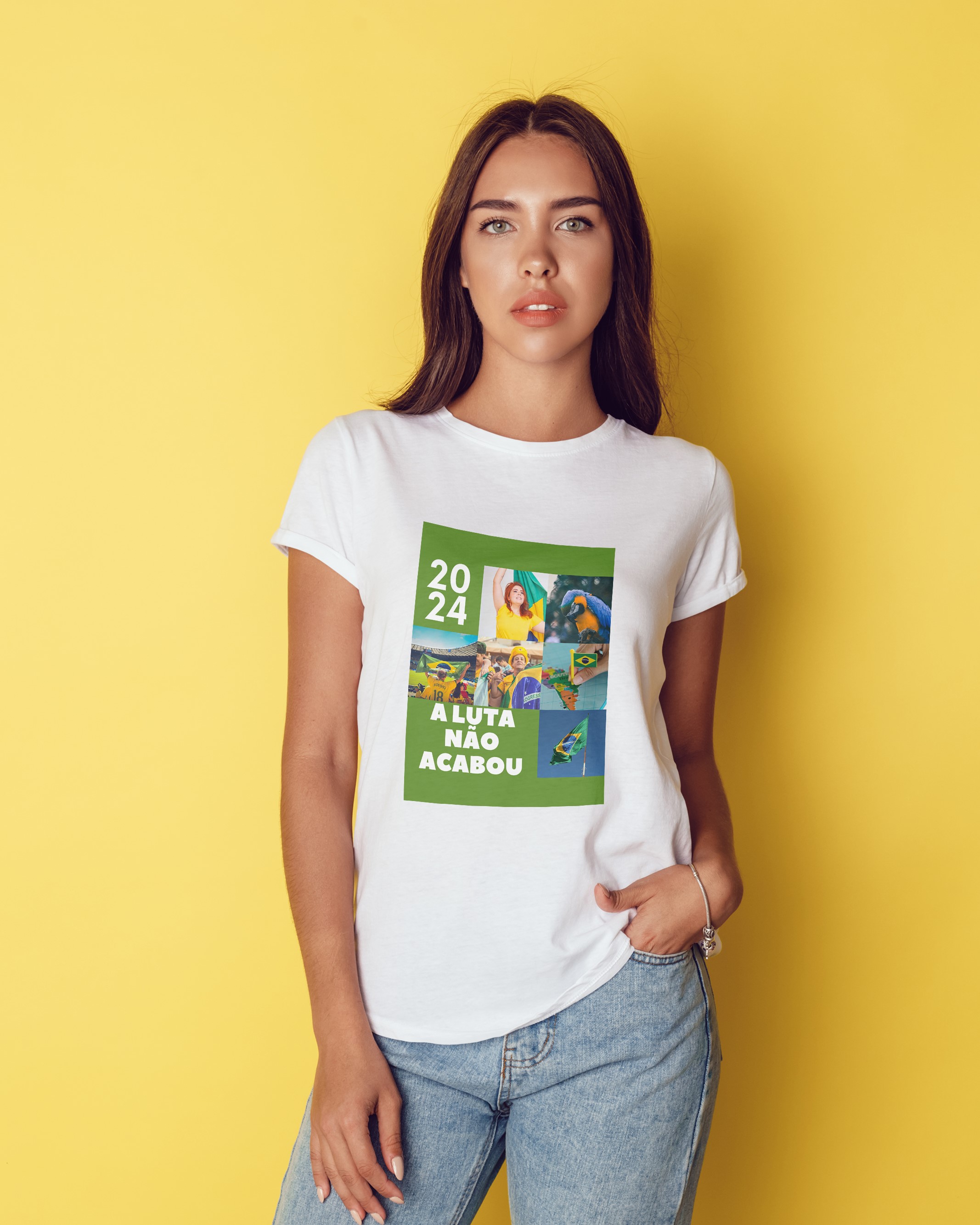 CAMISA BABY LONG - 2024 A LUTA NÃO ACABOU!