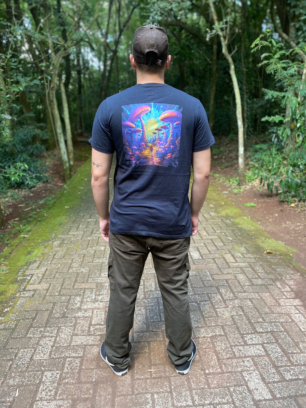 Camisa mundo cogumelo