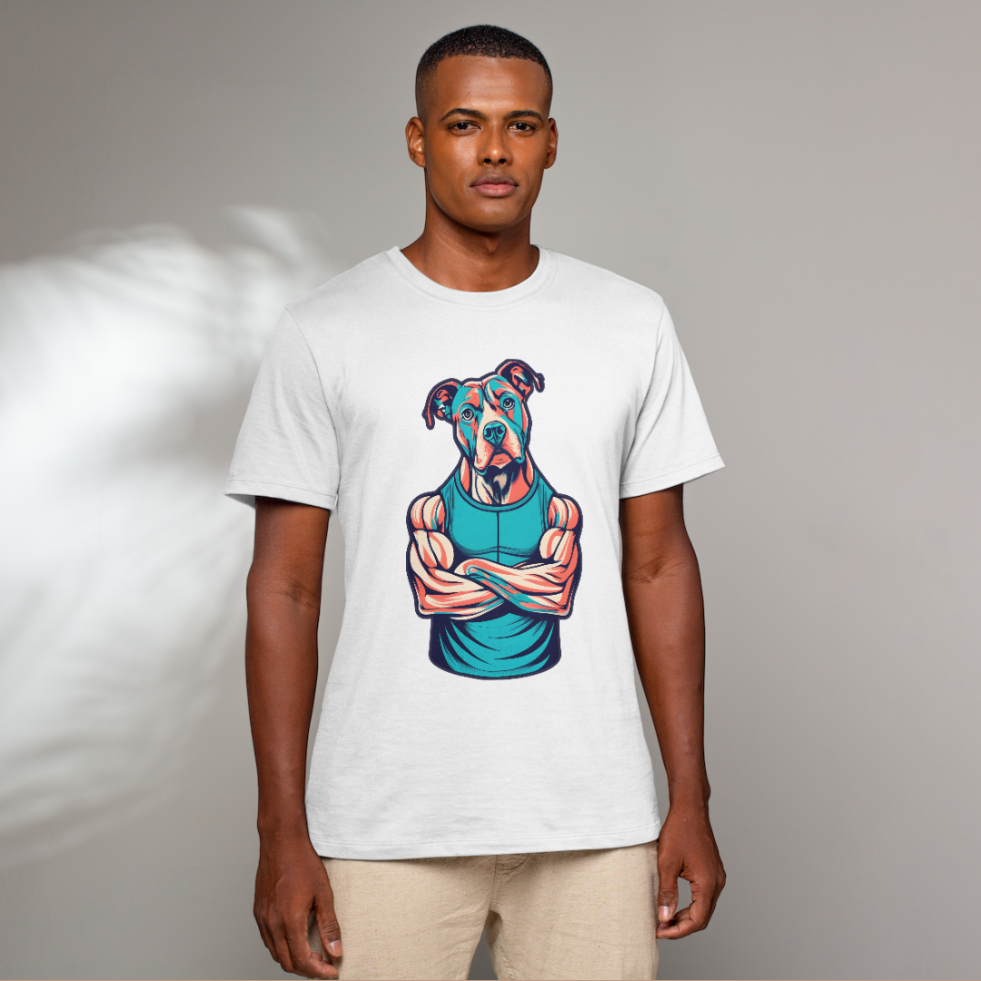 Camiseta estampa Pit Bull maromba - Coleção Dog Lovers 