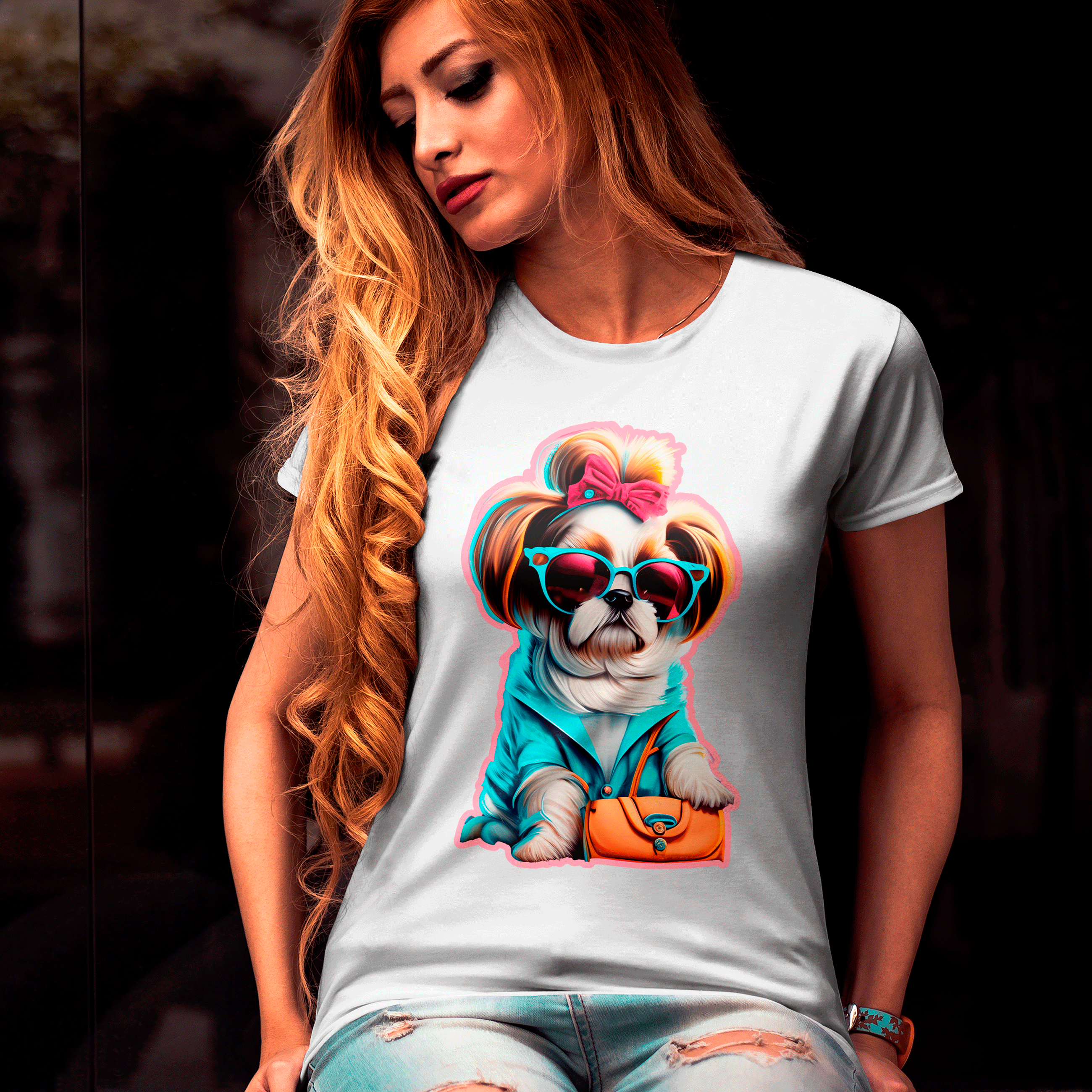 Baby long estampa Shih-tzu - Coleção Dog Lovers 