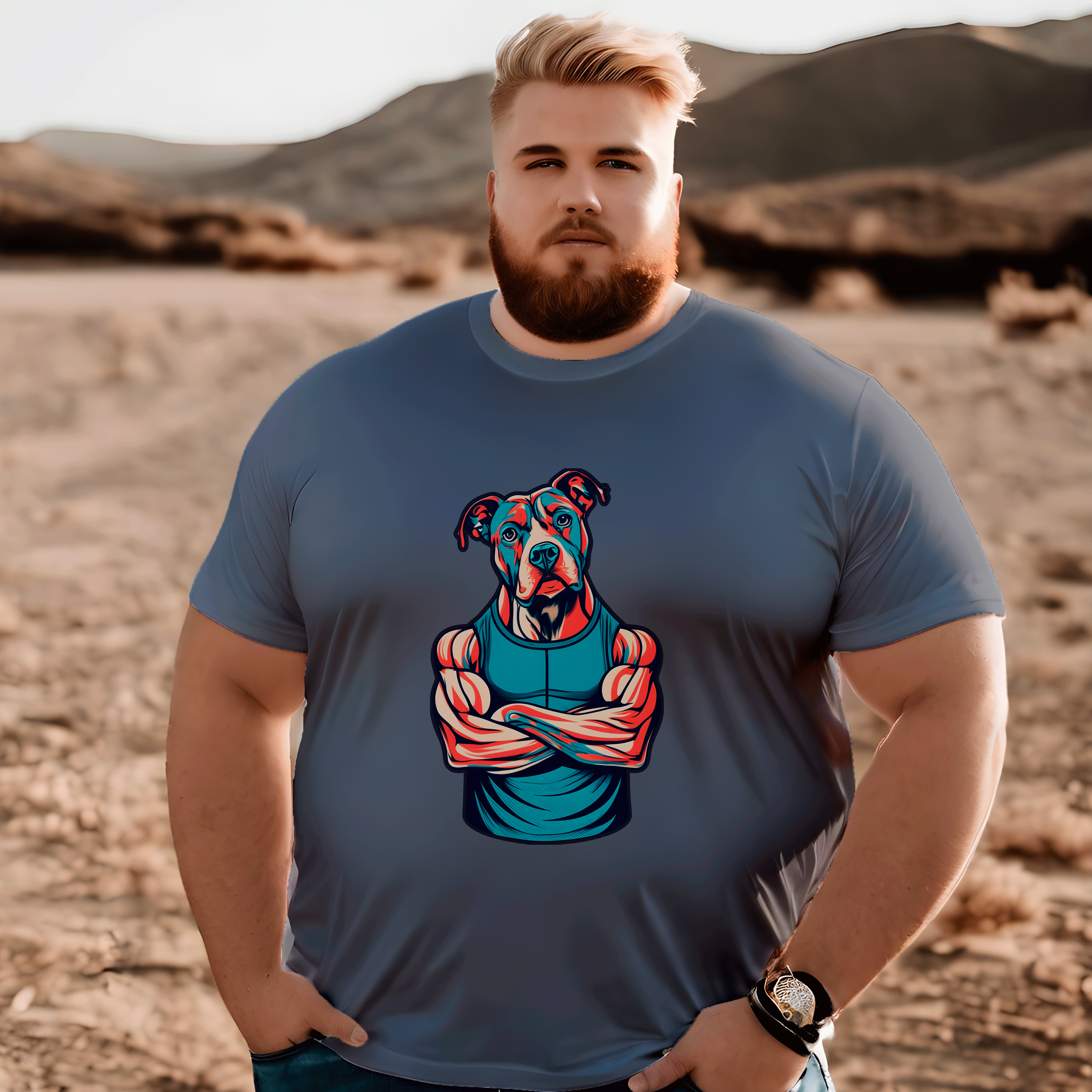 Camiseta Pit Bull maromba Plus - Coleção Dog Lovers