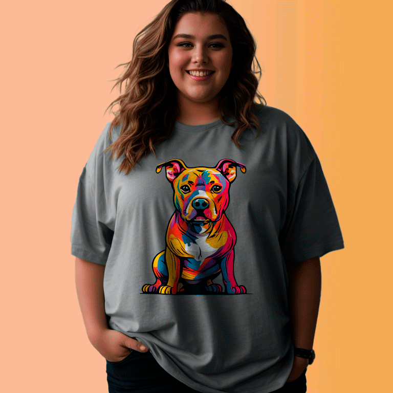 T-shirt Pit Bull - Coleção Dog Lovers