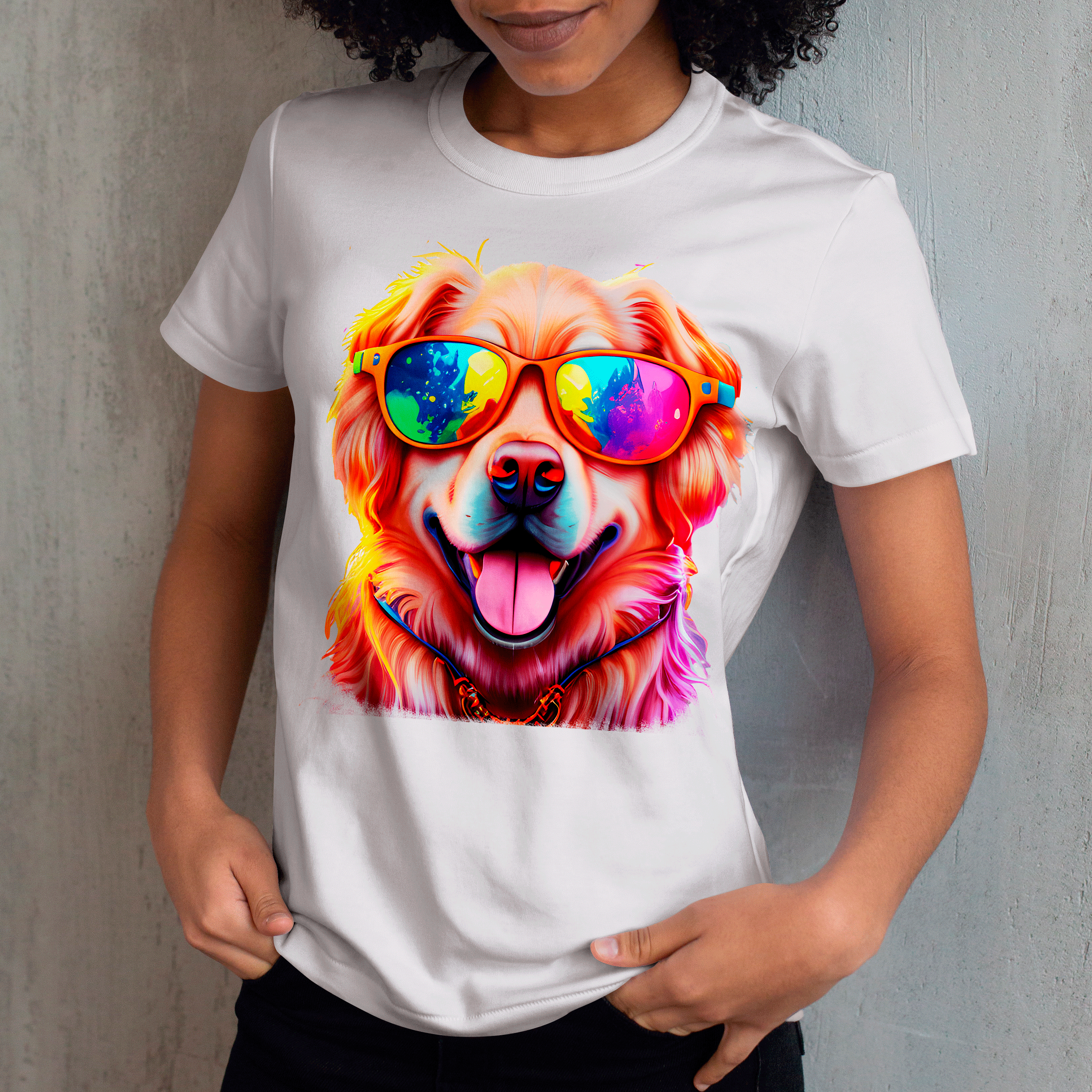 Baby long estampa Golden retriever - Coleção Dog Lovers