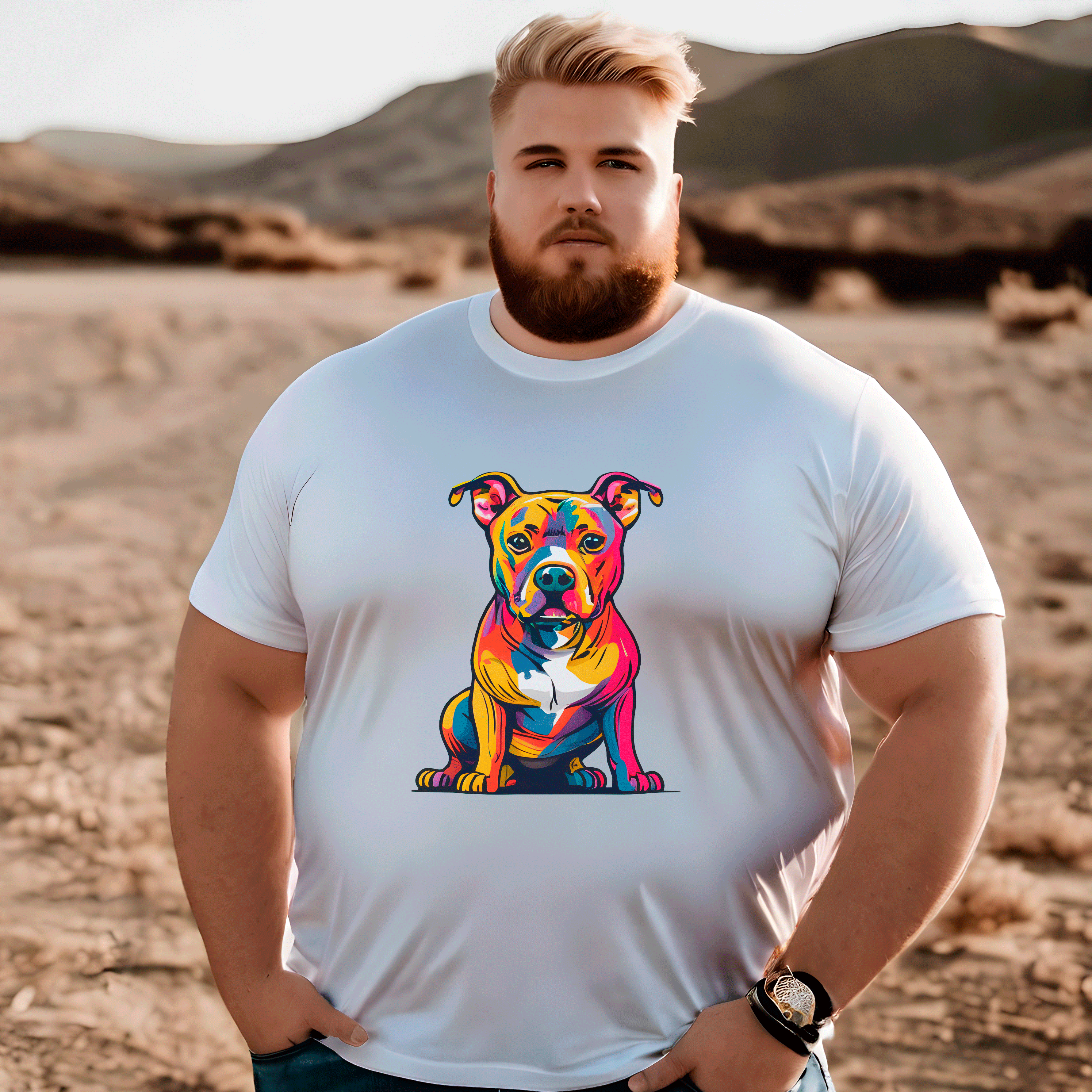 Camiseta Pit Bull Plus - Coleção Dog Lovers