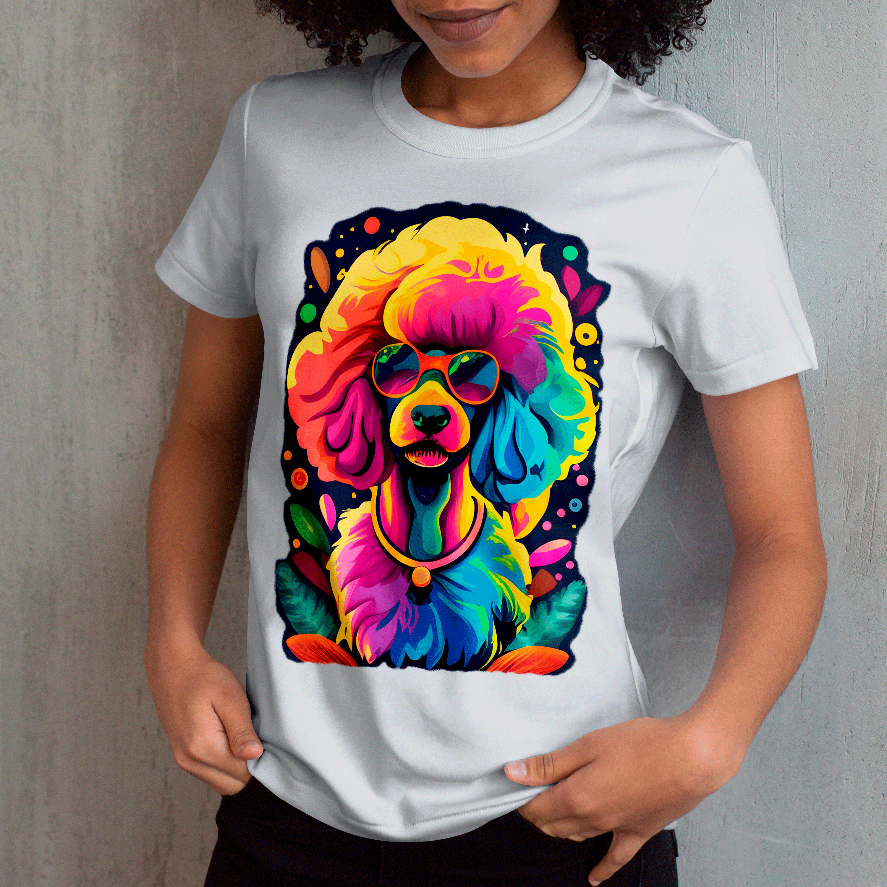 Baby long estampa Poodle - Coleção Dog Lovers