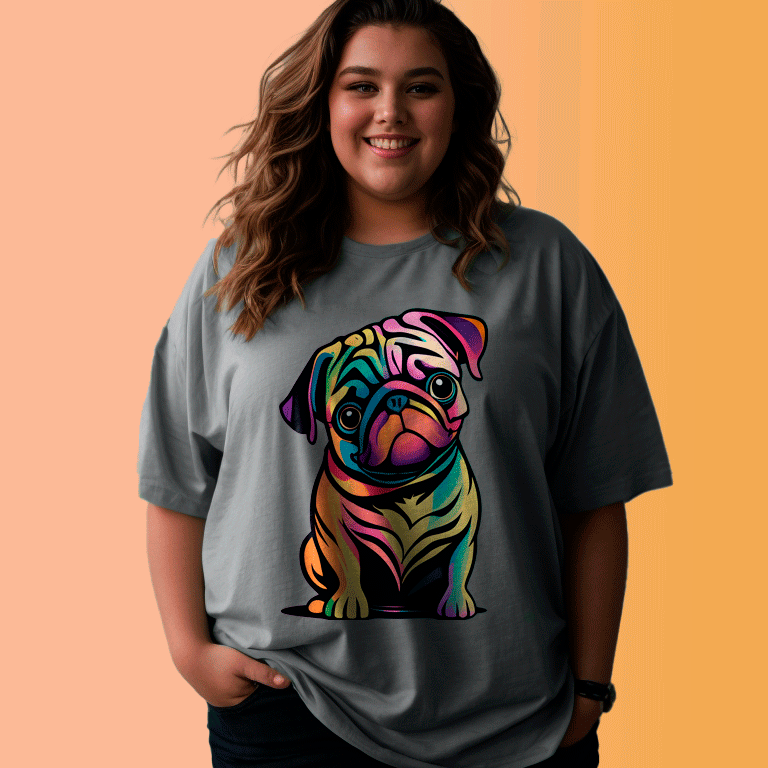 T-shirt Pug - Coleção Dog Lovers