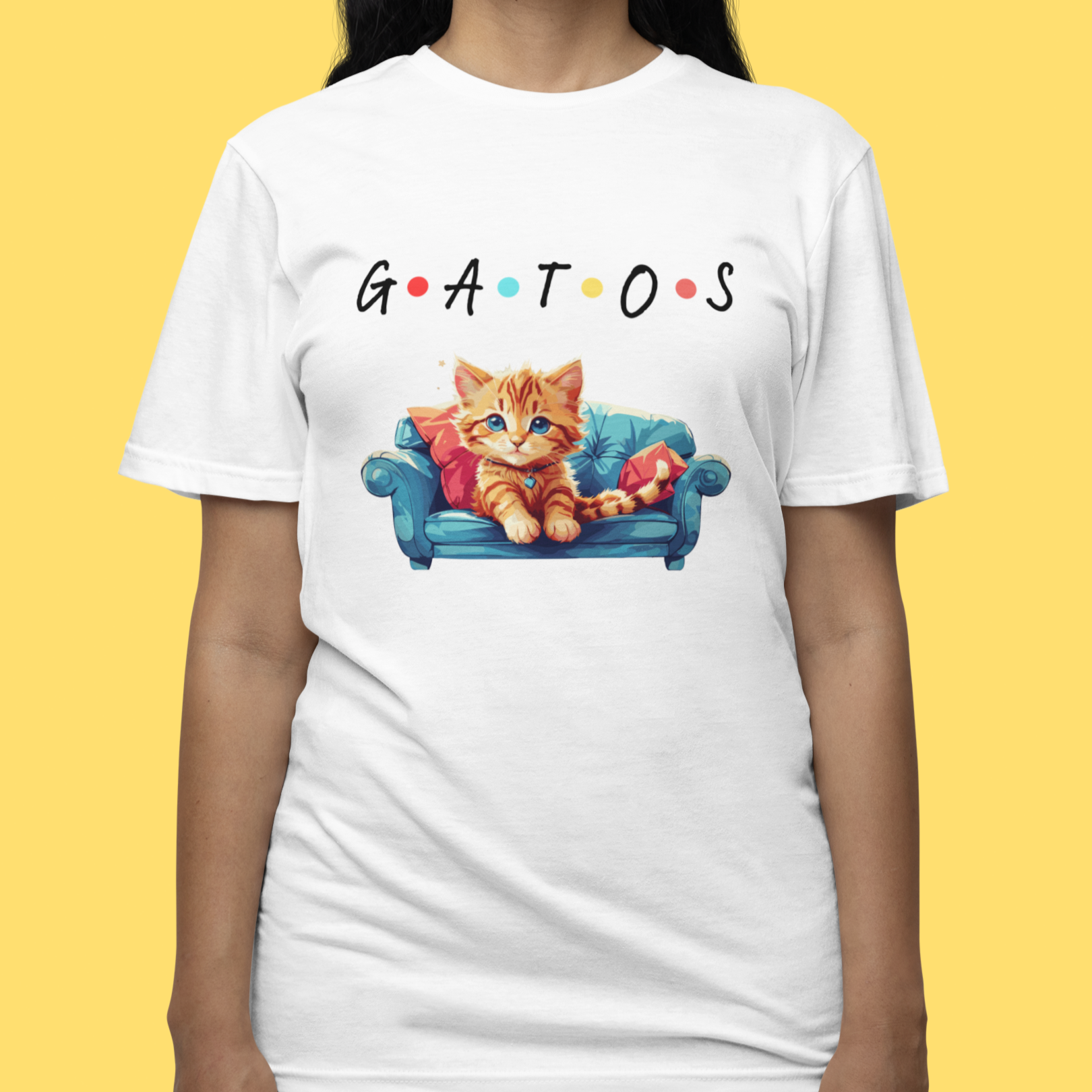 CAMISETA GATOS FRIENDS