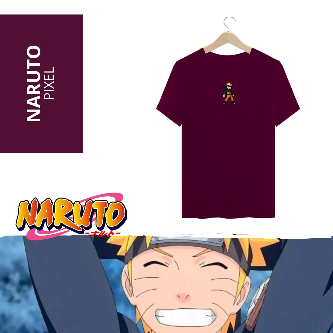 Camiseta Naruto Pixel