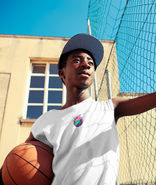 Camiseta APK Co.: Basketball Flame