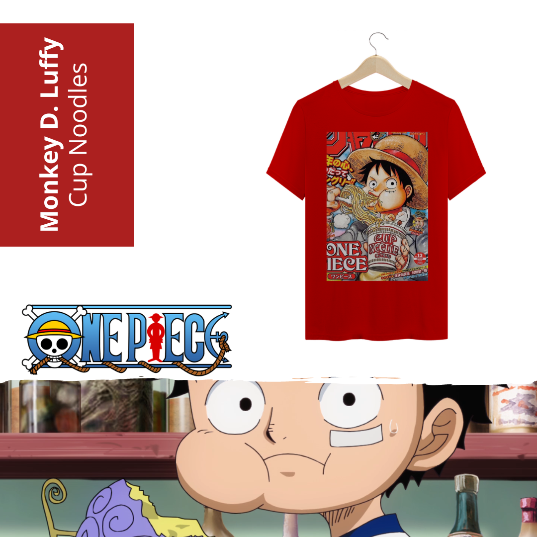 Camiseta One Piece Cup Noodles