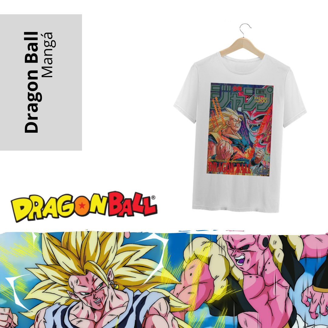 Camiseta Super Sayan 3 vs Majin Buu