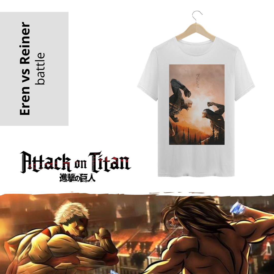 Camiseta Eren x Reiner Manga