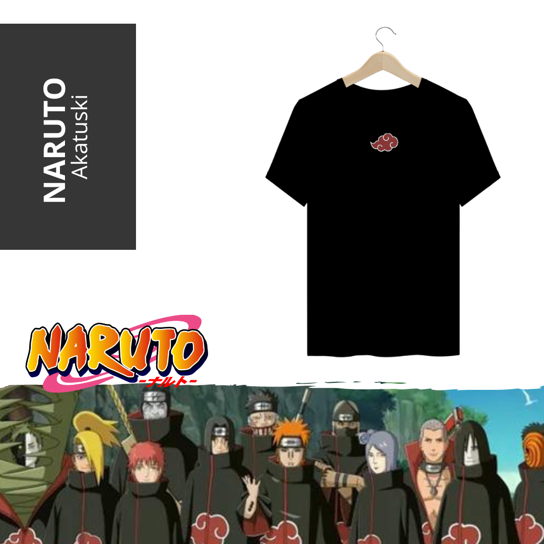 Camiseta Naruto.: Akatsuki Cloud