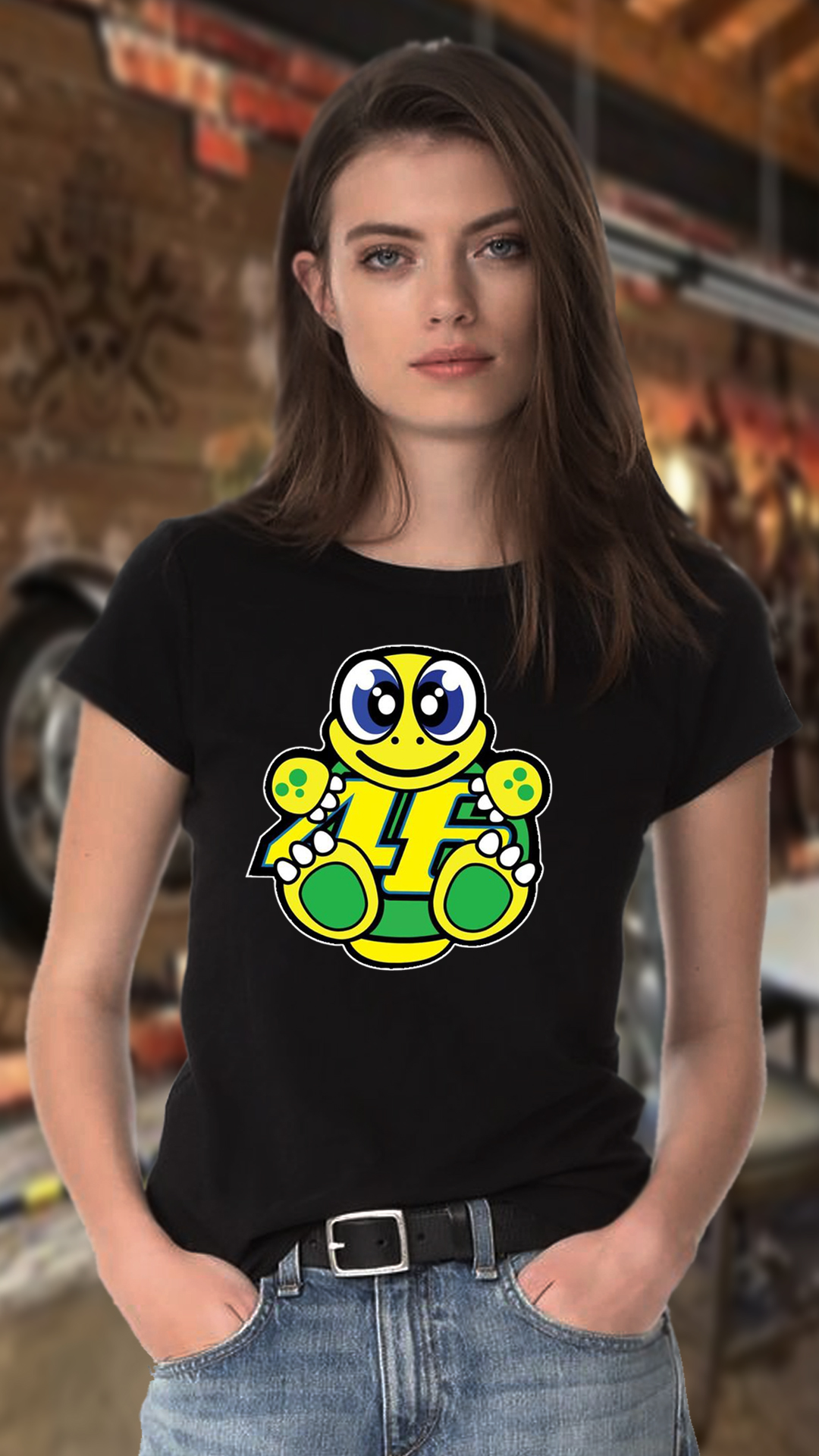 CAMISETA FEMININA VALENTINO ROSSI 