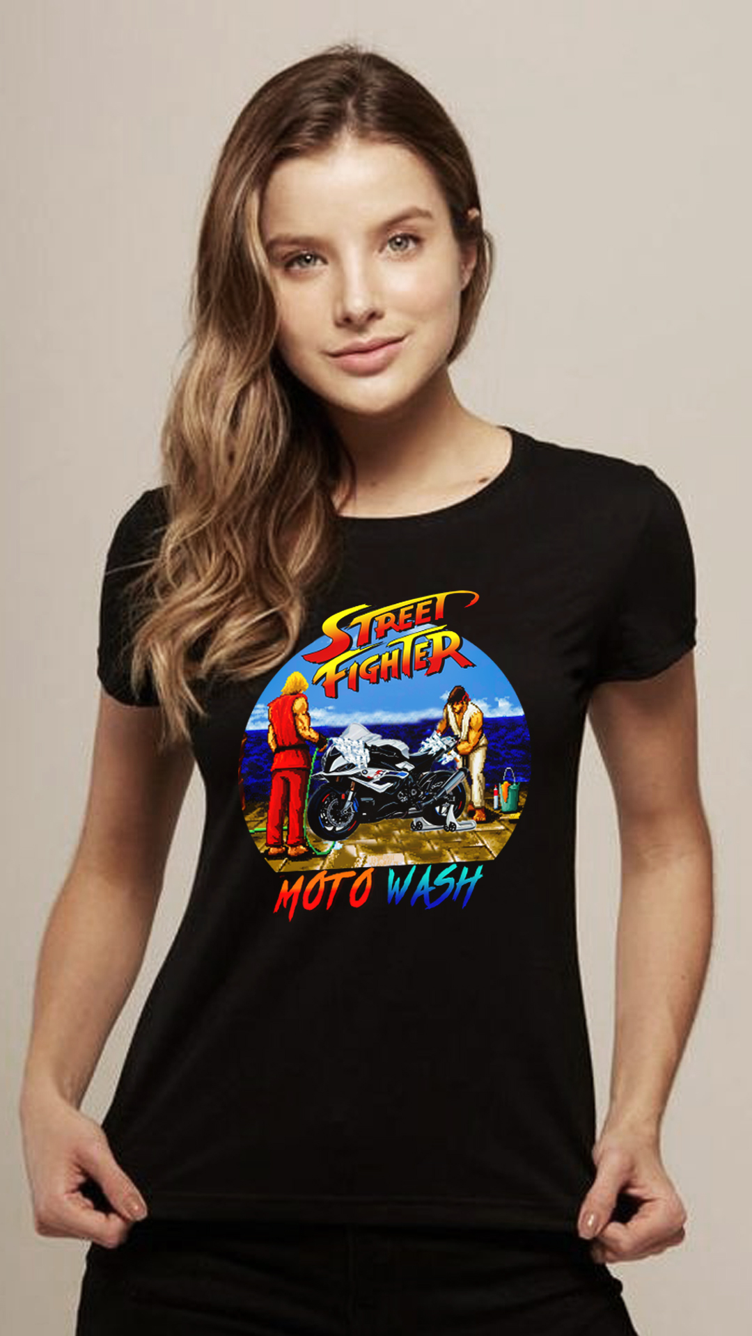 CAMISETA FEMININA STREET FIGHTER BMW S1000
