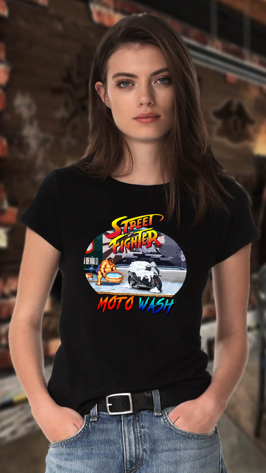 CAMISETA FEMININA STREET FIGHTER BMW S1000RR