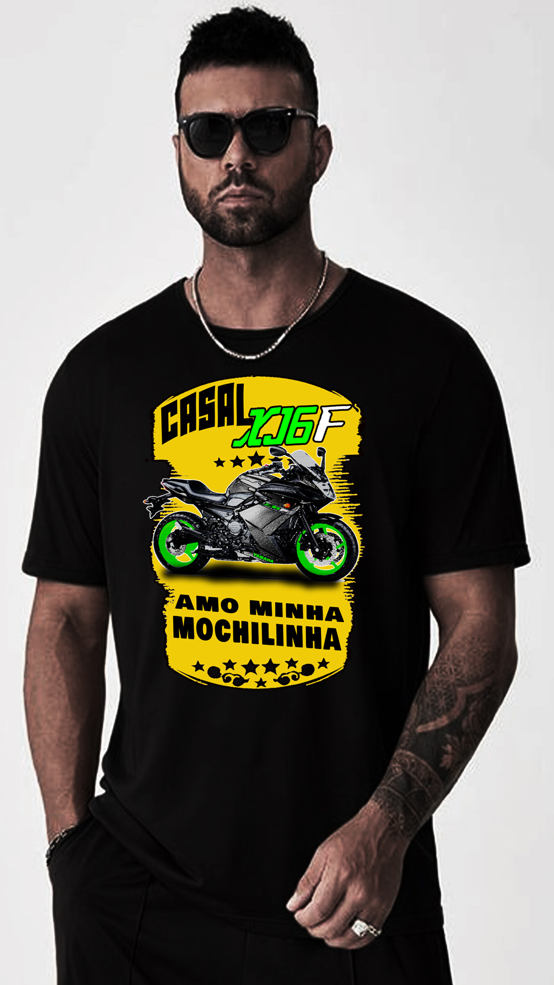 Nome do produto  CAMISETA CASAL YAMAHA XJ6