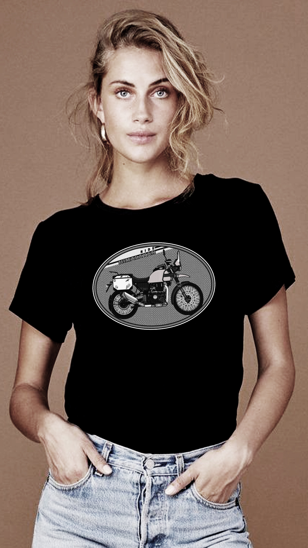 Nome do produto  CAMISETA FEMININA ROYAL ENFIELD HIMAYALAN