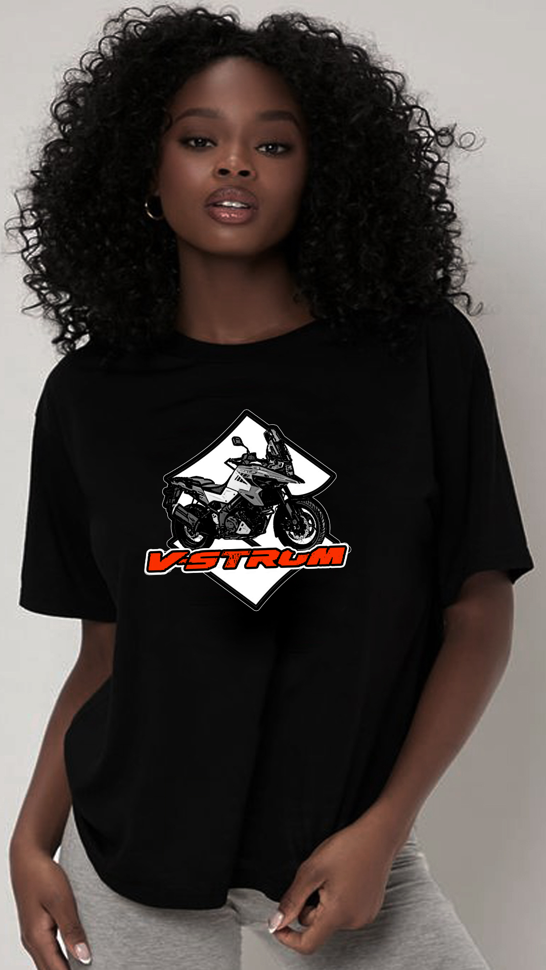 Nome do produto  CAMISETA FEMININA V-STROM 