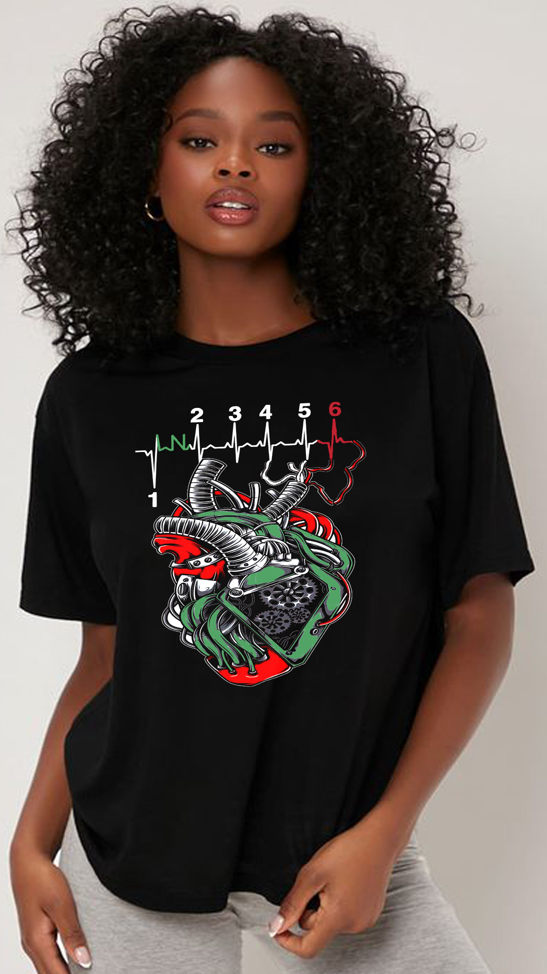 Nome do produto  CAMISETA FEMININA CORAÇÃO DE MOTOCICLISTA