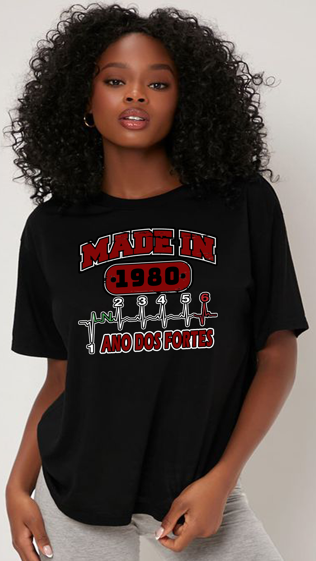 CAMISETA FEMININA ANOS 80