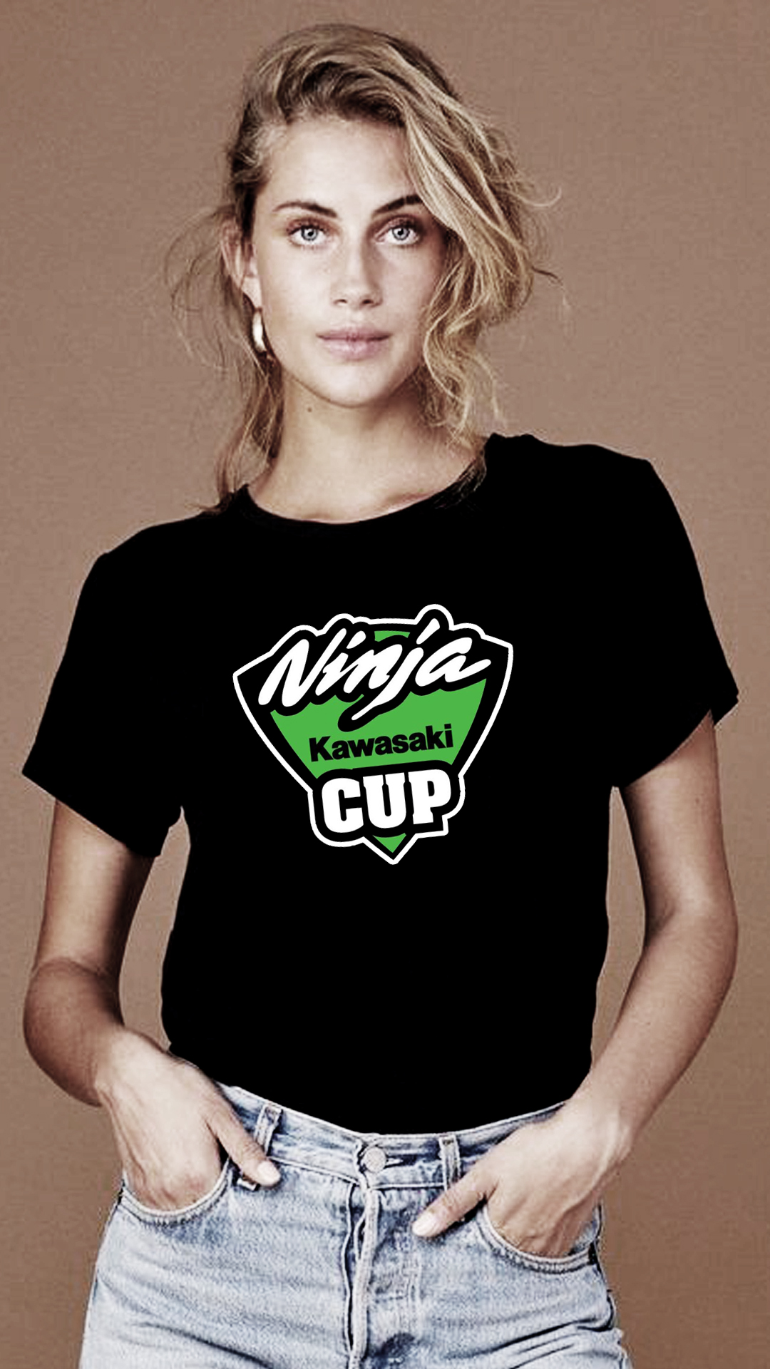Nome do produto  CAMISETA FEMININA KAWASAKI NINJA CUP