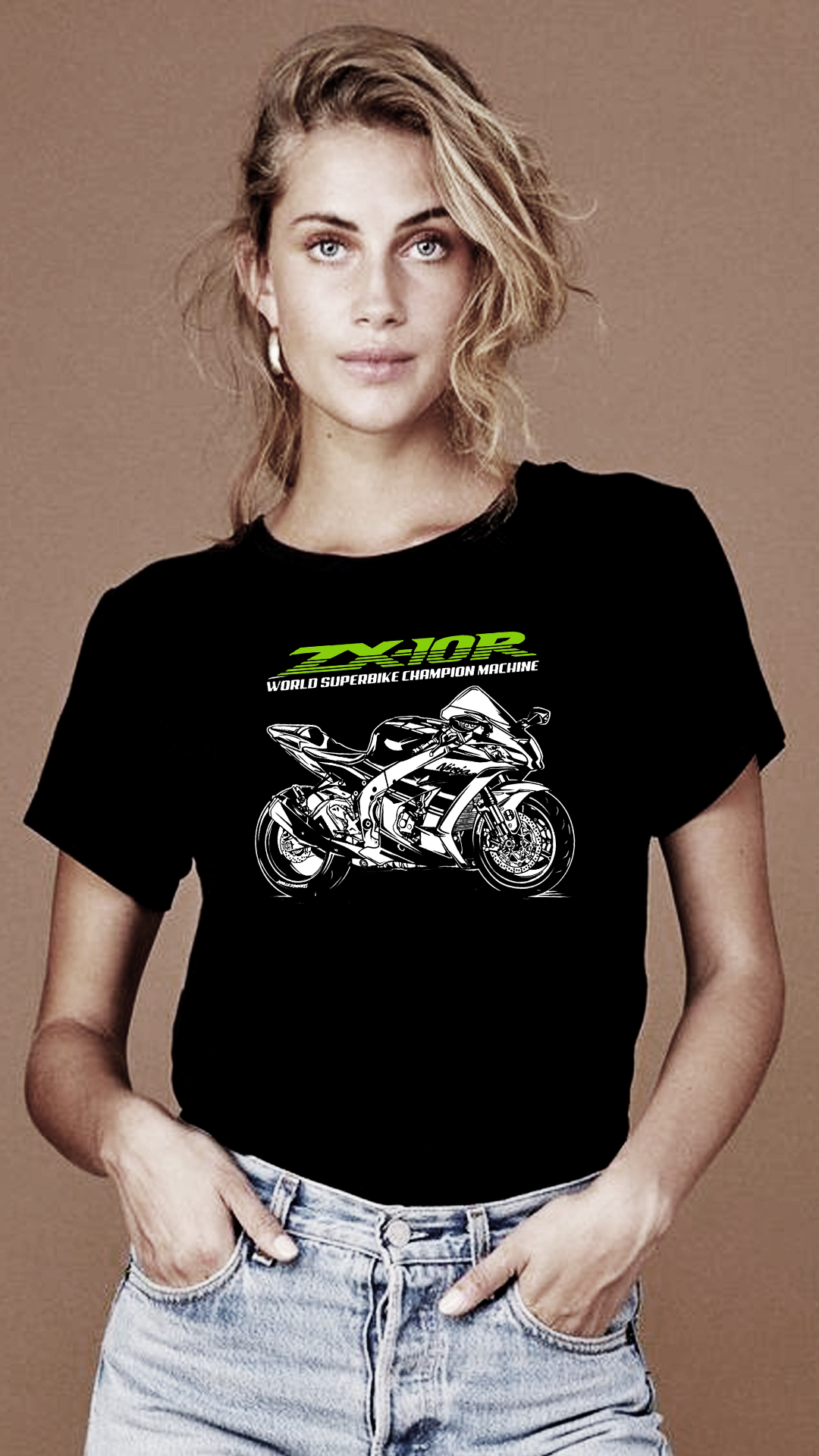 CAMISETA FEMININA KAWASAKI ZX 10R