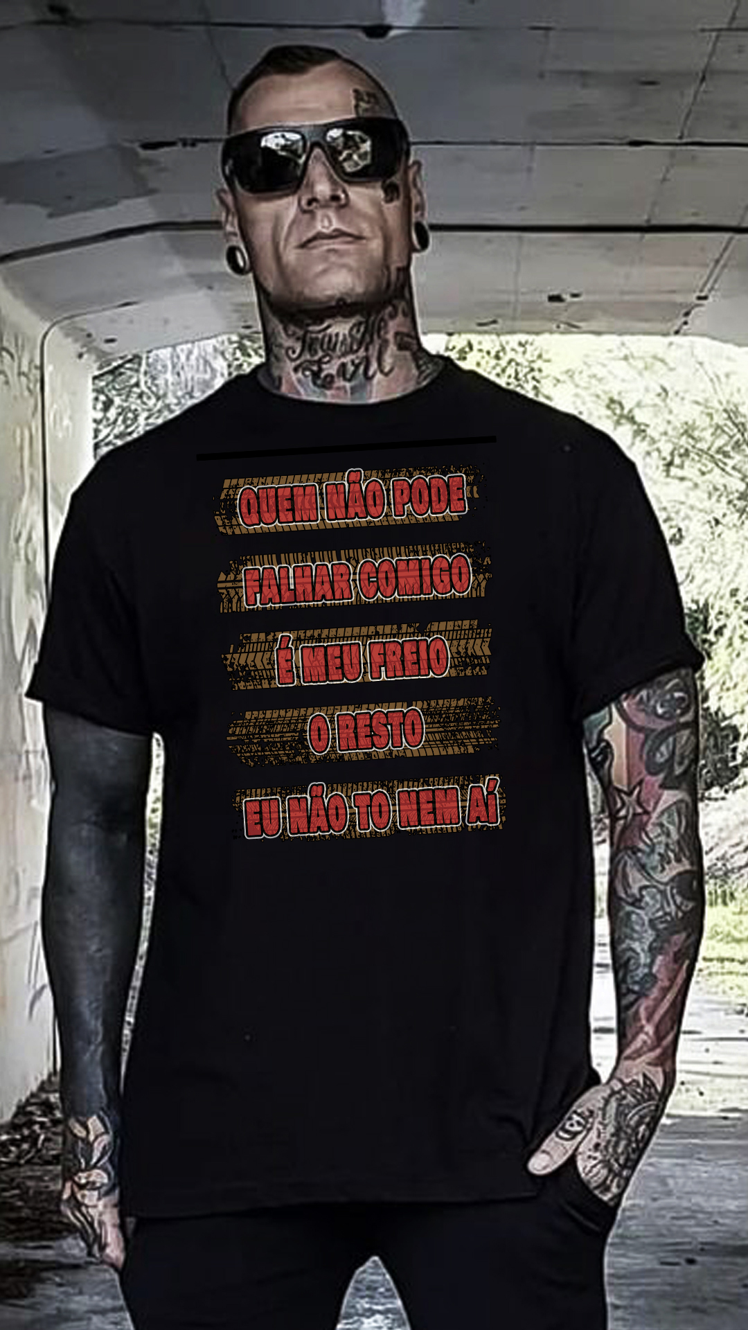 CAMISETA QUEM NÃO PODE FALHAR COMIGO