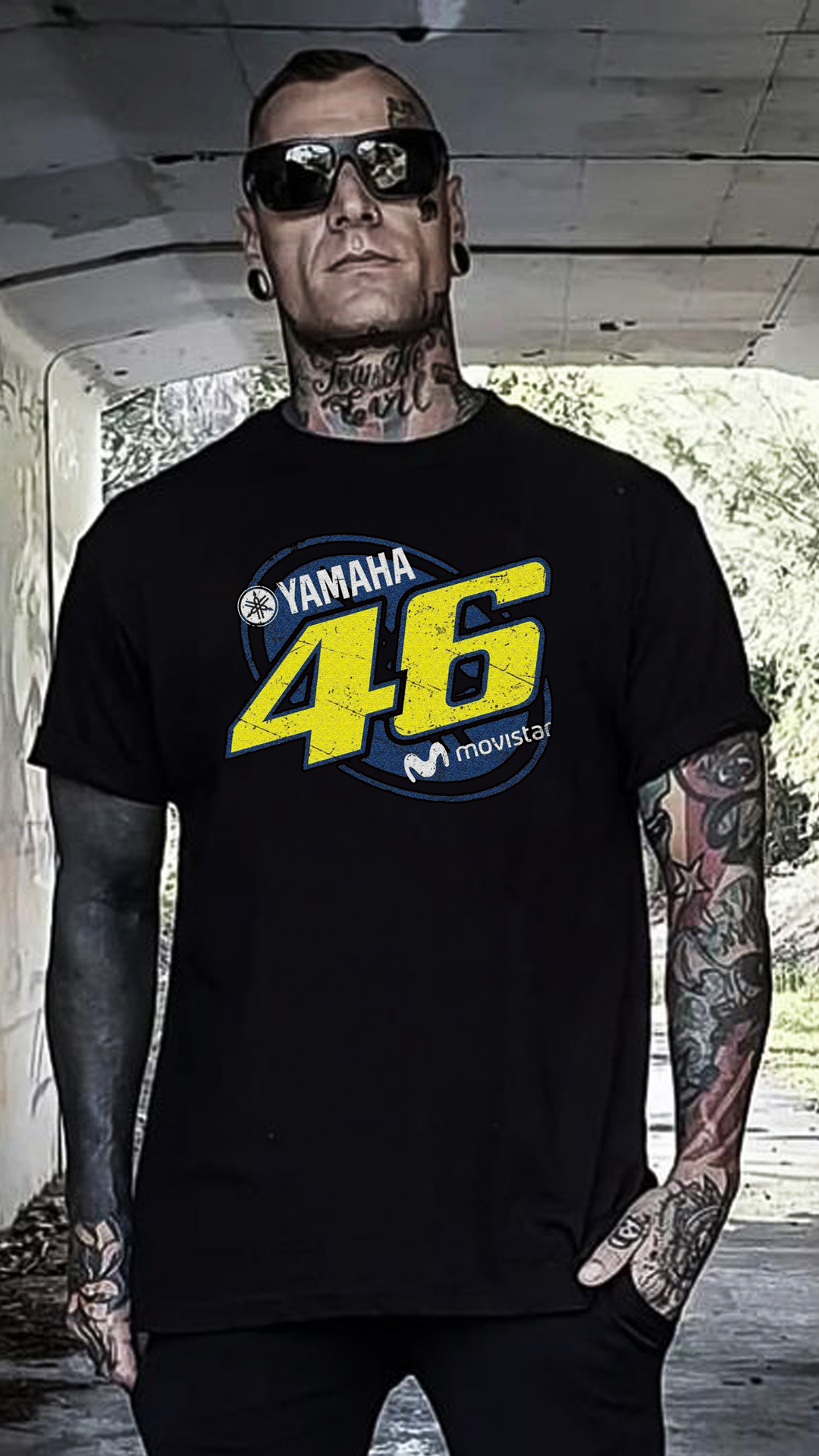 Nome do produto  CAMISETA YAMAHA VALENTINO ROSSI 46