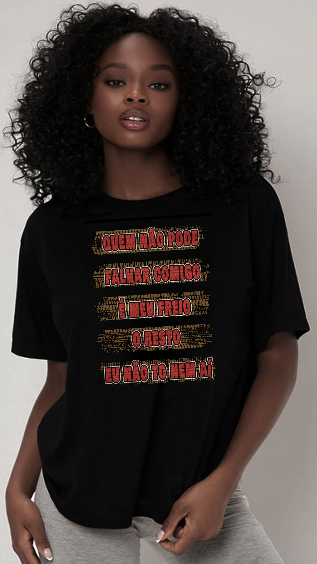 CAMISETA FEMININA QUEM NÃO PODE FALHAR 