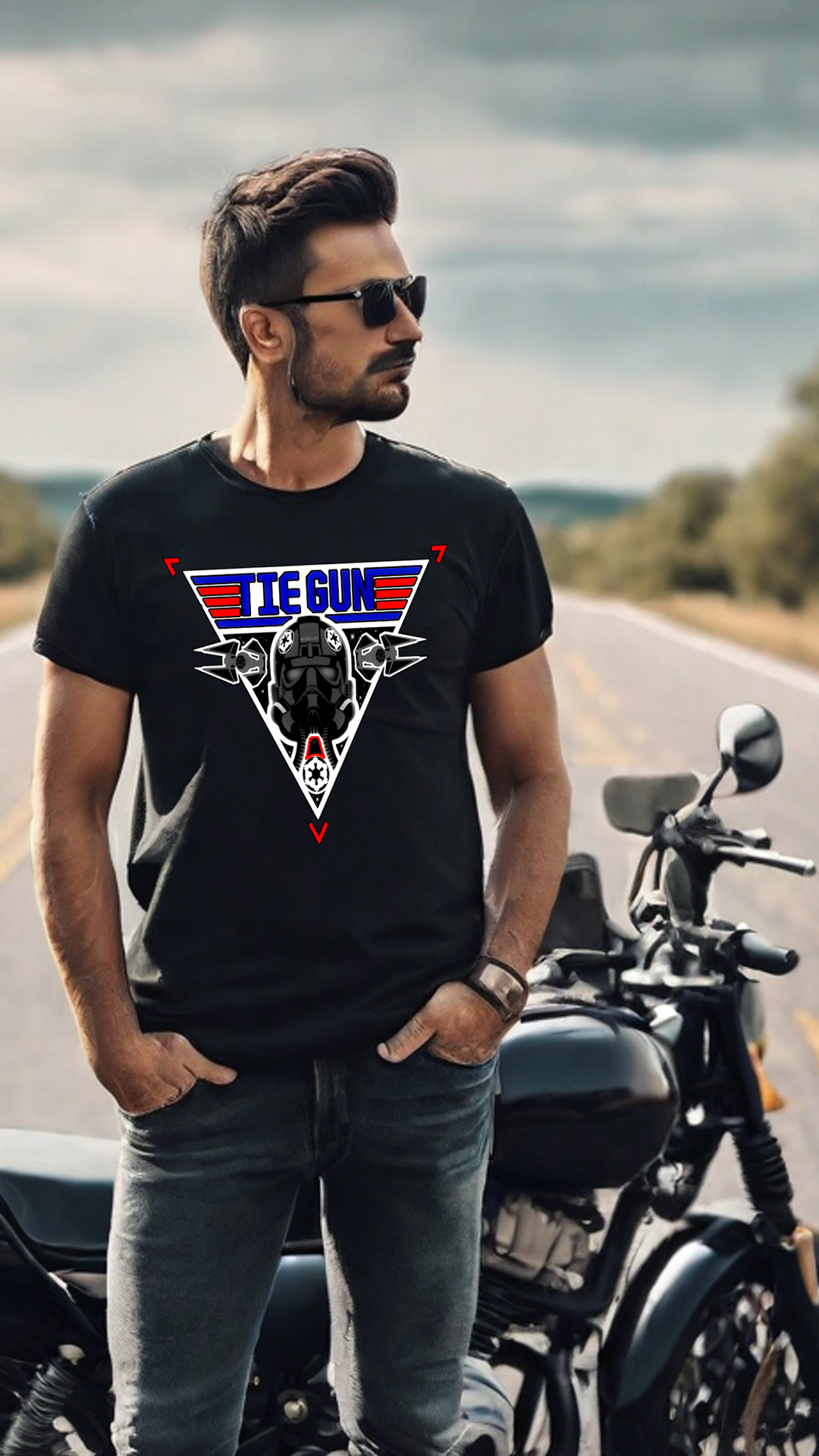 Nome do produto  CAMISETA STAR WARS TIE GUN